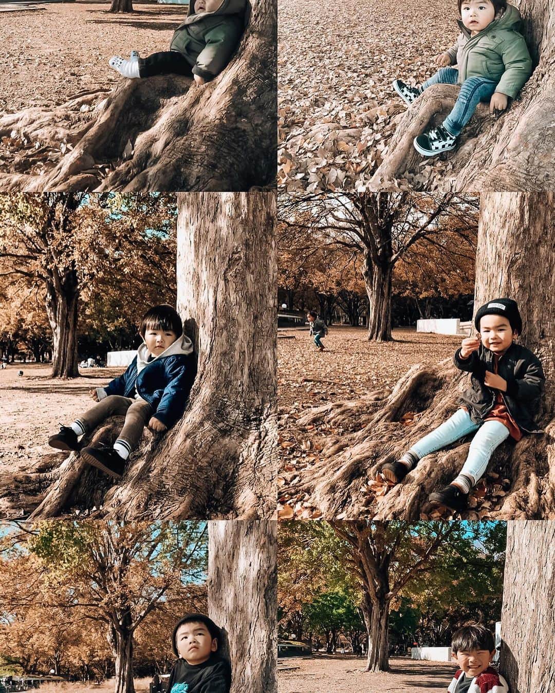 小島ジェシーさんのインスタグラム写真 - (小島ジェシーInstagram)「礼が生まれた年から毎年の恒例行事にしてる、秋の駒沢公園の木と一緒に撮るやつをやりにいったら、まさかの工事中だった。。。  無くならないでまた来年出来るといいな。  #portrait #portraitphotography #portraitmood」12月3日 22時26分 - jessekojima