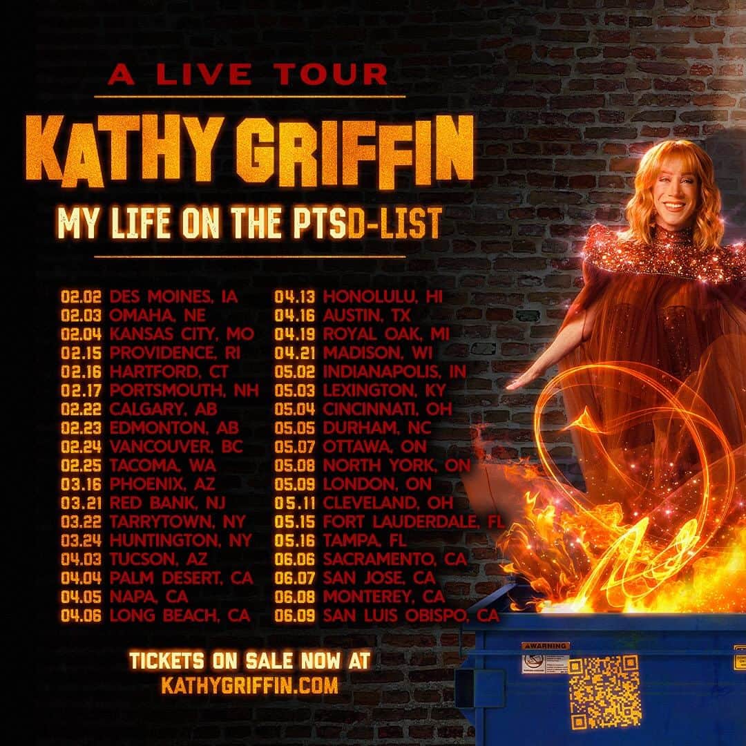 キャシー・グリフィンさんのインスタグラム写真 - (キャシー・グリフィンInstagram)「SHOWS ADDED!   #KathyGriffin #StandupComedian #StandupComedy #Comedian #Tour #Funny #Laugh」12月4日 0時23分 - kathygriffin