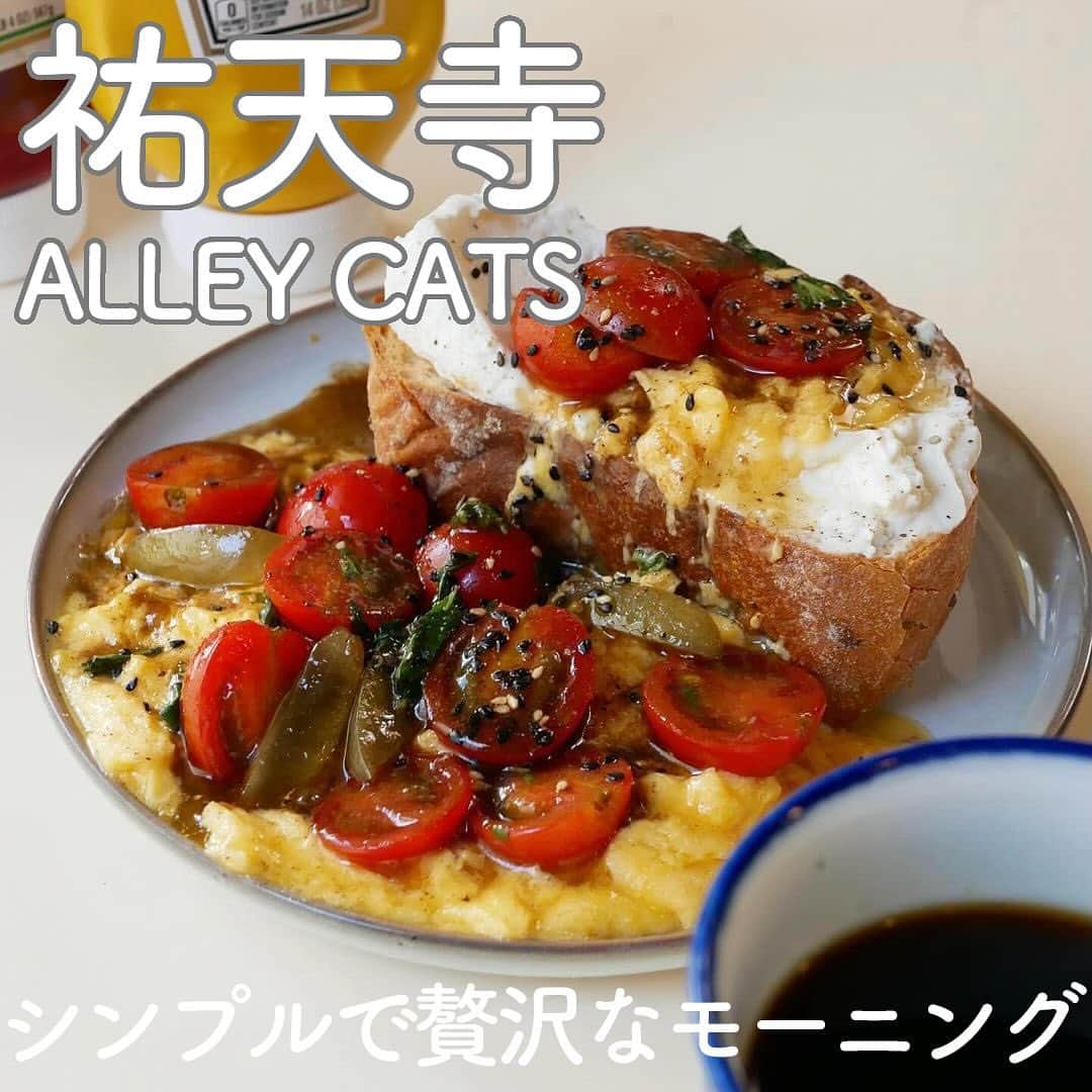 RETRIP<リトリップ>グルメさんのインスタグラム写真 - (RETRIP<リトリップ>グルメInstagram)「【RETRIP×東京🥪】 こちらは、東京・祐天寺にある「ALLEY CATS」です。なんとこちら、100円ショップをリノベーションしてできたカフェ🛠なんです！「フレッシュトマトとチーズのオープンサンド（¥1300）」は、大勢のファンを虜にする、大満足の具沢山メニュー✨クリームチーズにとろとろの卵、みずみずしいトマトとマスカット。素材の味が活きた、シンプルで奥深い味わいです🍅  [スポット情報] 📍住所： 東京都目黒区祐天寺1-23-19 🚃最寄り駅：祐天寺駅より徒歩5分 🕐営業時間：8:00〜15:00 🗓定休日：木曜 📝予約：可 💰支払い：現金のみ  ※投稿時の情報となります  ・  Photo by @diamante_aki ______________________________  全国で話題のスイーツを紹介しているアカウントです！ 他の投稿はこちらから！ >> @retrip_gourmet  ______________________________  RETRIPでは「おでかけ」に関する様々な情報を発信しています。ぜひ他のアカウントもチェックしてくださいね！ . @retrip_news 最新のおでかけ情報を紹介 @retrip_nippon 日本の絶景を紹介 @retrip_global 海外の絶景を紹介 @retrip_gourmet 全国の話題のグルメを紹介 @retrip_cafe 全国のおしゃれなカフェを紹介 . ▼RETRIP[リトリップ]のアプリ 最新情報をまとめてご覧になりたい方には『RETRIPアプリ』がおすすめ！明日のお出かけにすぐ活かせるアイディアが盛りだくさんです✨プロフィールのURLからダウンロードできますので、ぜひご利用ください。 .  ______________________________  #retrip #リトリップ #retrip_groumet #retrip_cafe #国内グルメ #東京グルメ #国内カフェ #東京カフェ #グルメ日記 #飯テロ #食べ歩き #groumetstagram #japanesefood #カフェ #スイーツ #カフェ巡り #かふぇすたぐらむ #スイーツ好きと繋がりたい #instafood #祐天寺 #祐天寺グルメ #祐天寺カフェ #中目黒 #中目黒グルメ #モーニング #サンドウィッチ #ブレックファースト #朝ごはん #alleycats」12月7日 20時00分 - retrip_gourmet