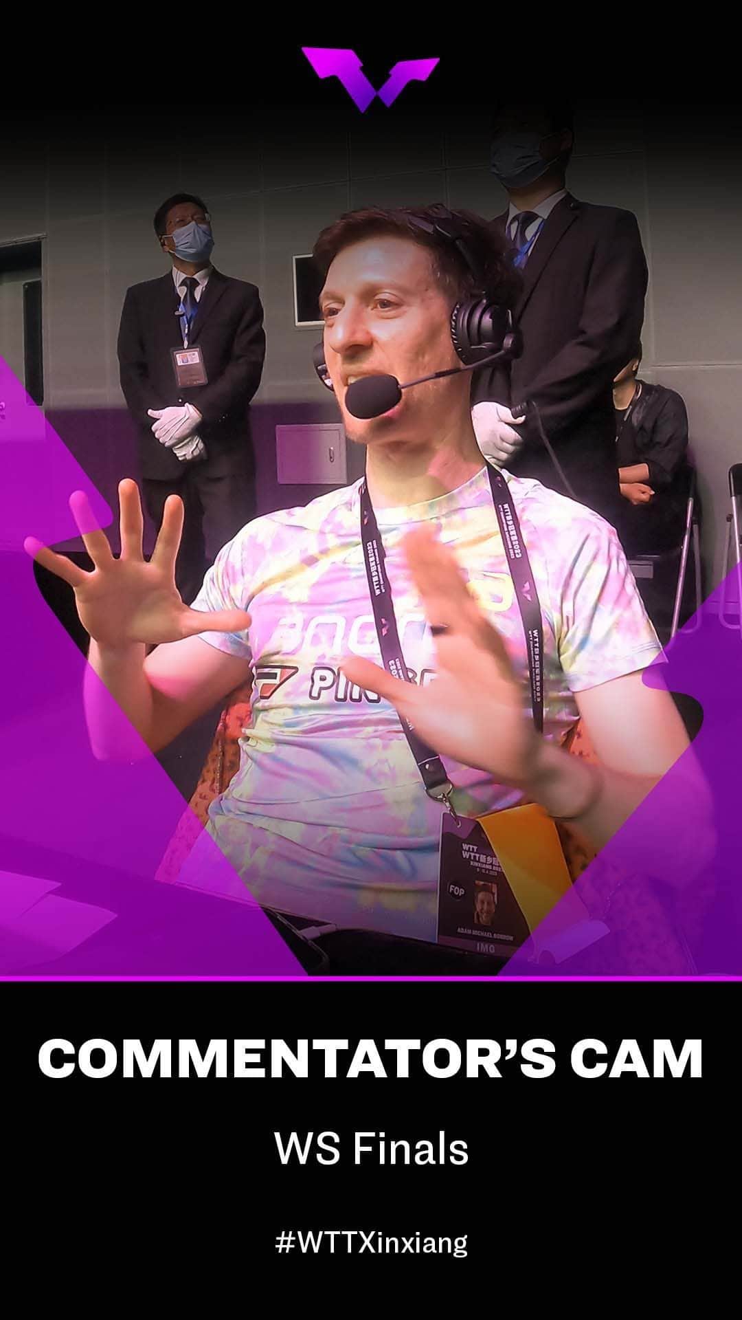 のインスタグラム：「Into the commentary box with Adam Bobrow as he breaks down this incredible point from Sun Yingsha 💥  Get ready to be wowed by the top seed at #WTTNagoya, happening from 15 - 17 Dec 👉 bit.ly/WTTNagoyaTixENG ⁠ #WTTFinals #WTTXinxiang #WTTChampions #TableTennis #PingPong」