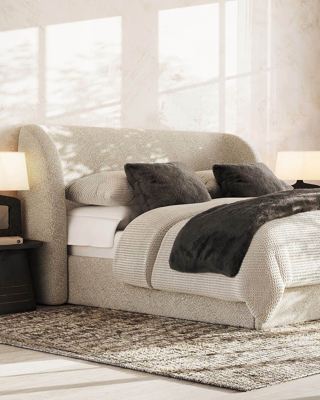 Banana Republic のインスタグラム：「Come home to the world this holiday with #BRHome, a celebration in traditional craftsmanship and exceptional materials, brought to life in natural textures and modern designs.」