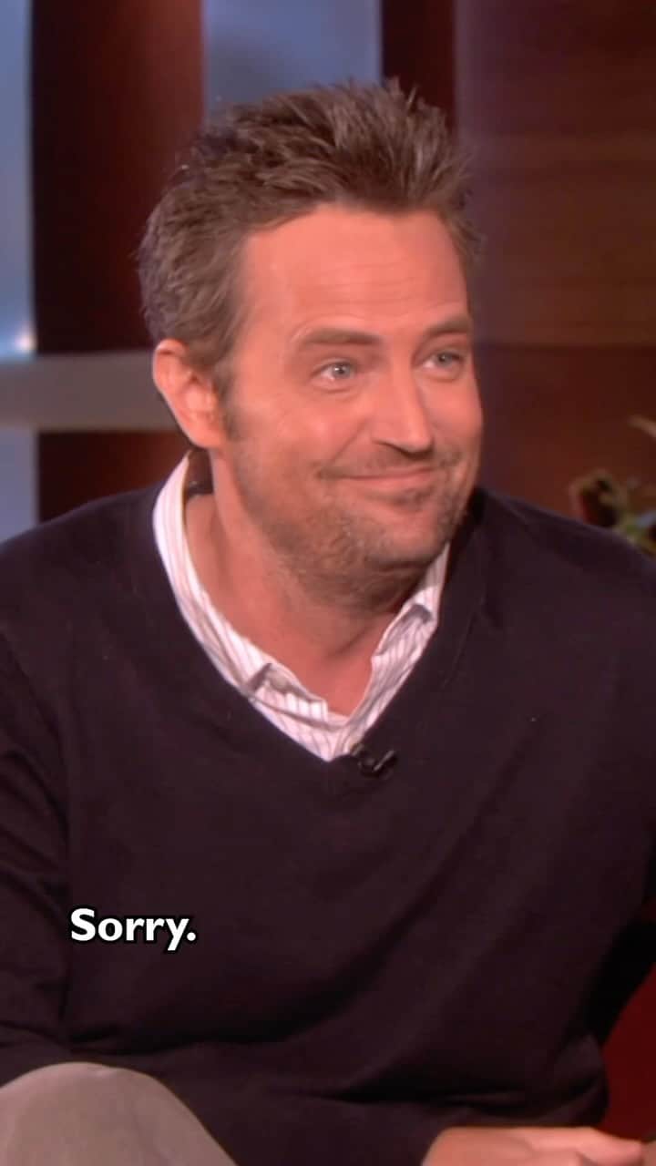 エレン・デジェネレスのインスタグラム：「I’m still thinking about Matthew Perry. He was one of my favorite people to have on the show. He always made me laugh when he stopped by. Here are some of my favorite moments with him.」