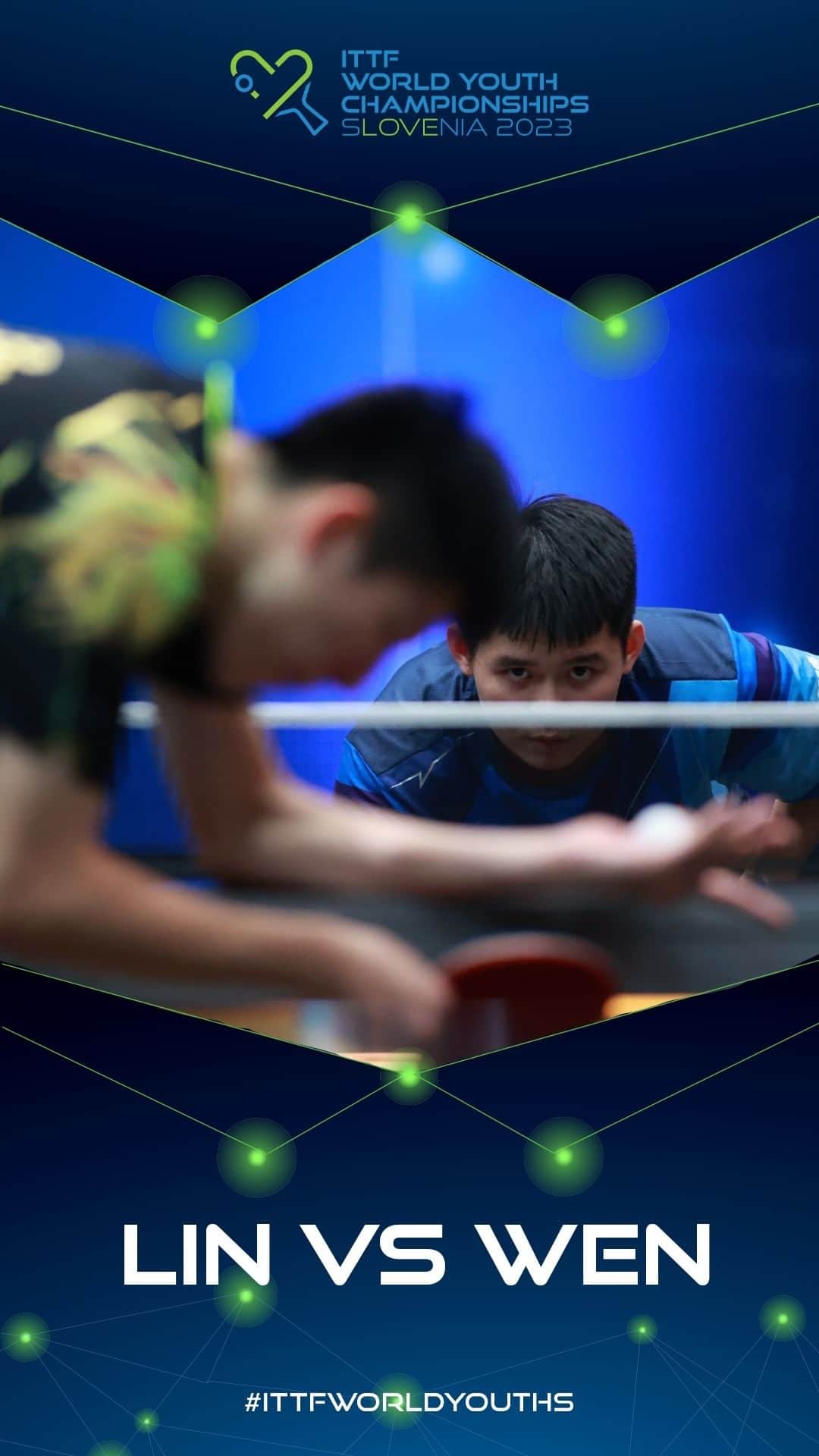 のインスタグラム：「Partners turned opponents - Lin Shidong and Wen Ruibo showed what they were made of in the final of #ITTFWorldYouths 👏」