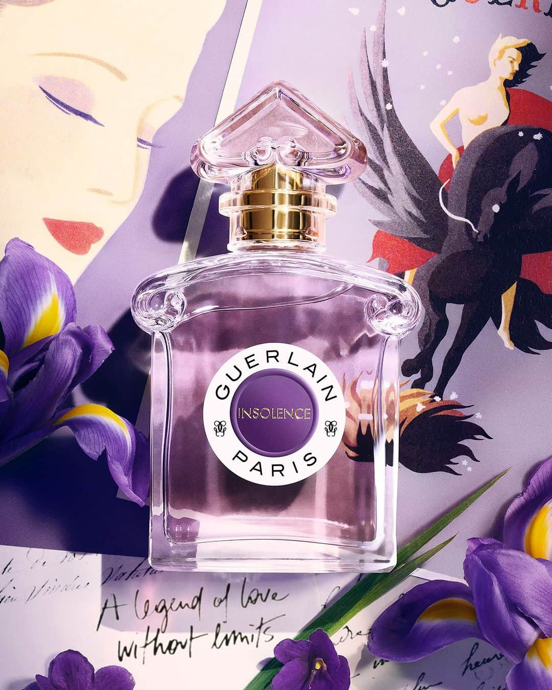 ゲランさんのインスタグラム写真 - (ゲランInstagram)「Insolence, a legend of love without limits.  Who loves, dares. Blending heady violet with delicious strawberry, sensual iris and bright orange blossom, Insolence’s unapologetically feminine fragrant trail is a challenge almost impossible to resist.  — #GuerlainPerfume #PerfumerSince1828 #LesLegendaires #Insolence #Violent #VintagePerfume #Fragrance #SavoirFaire」12月4日 4時18分 - guerlain