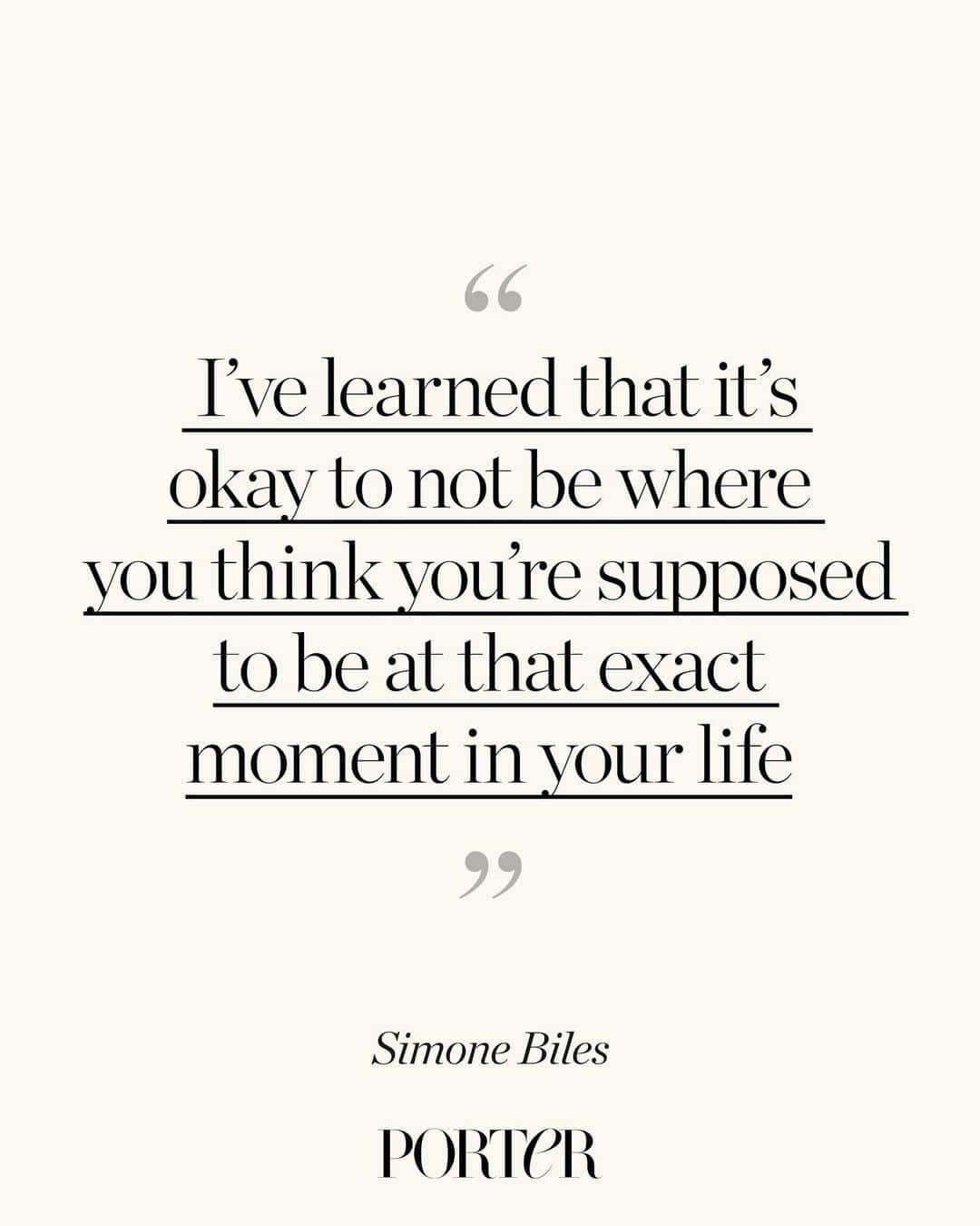 PORTER magazineのインスタグラム：「In PORTER’s final Incredible Women essay of 2023,  @simonebiles looks back on a year that changed her. Read her reflections and hopes for the year ahead, from taking time out for herself to newly-wed life and preparing for the Paris Olympics in 2024 – all at the link in bio.」