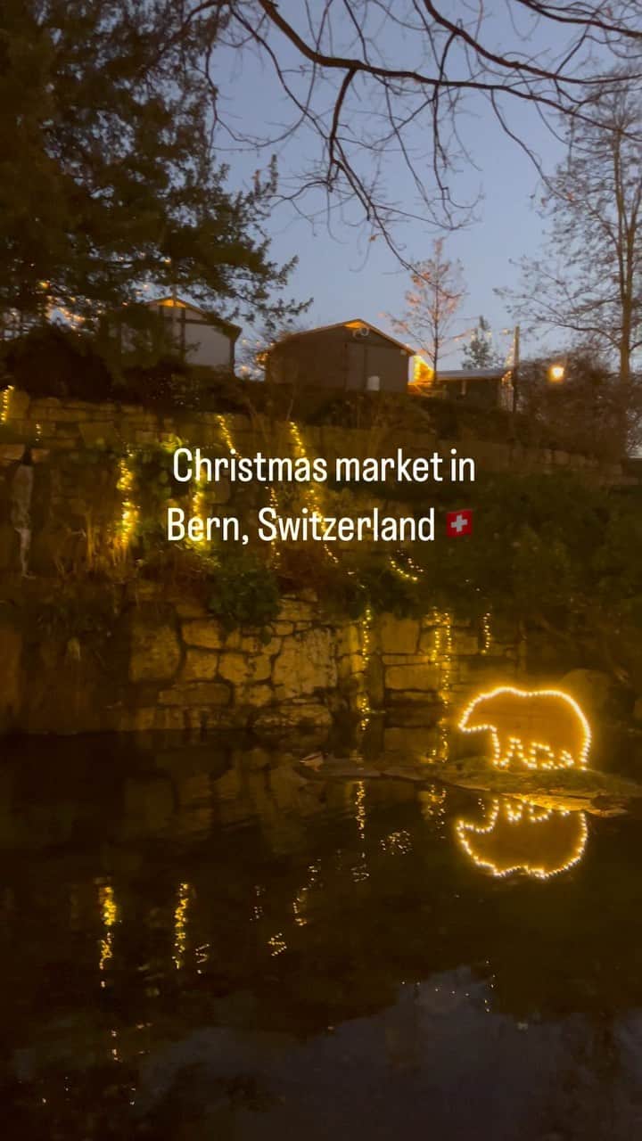 上梨ライムのインスタグラム：「Christmas market in Bern, Switzerland🇨🇭」