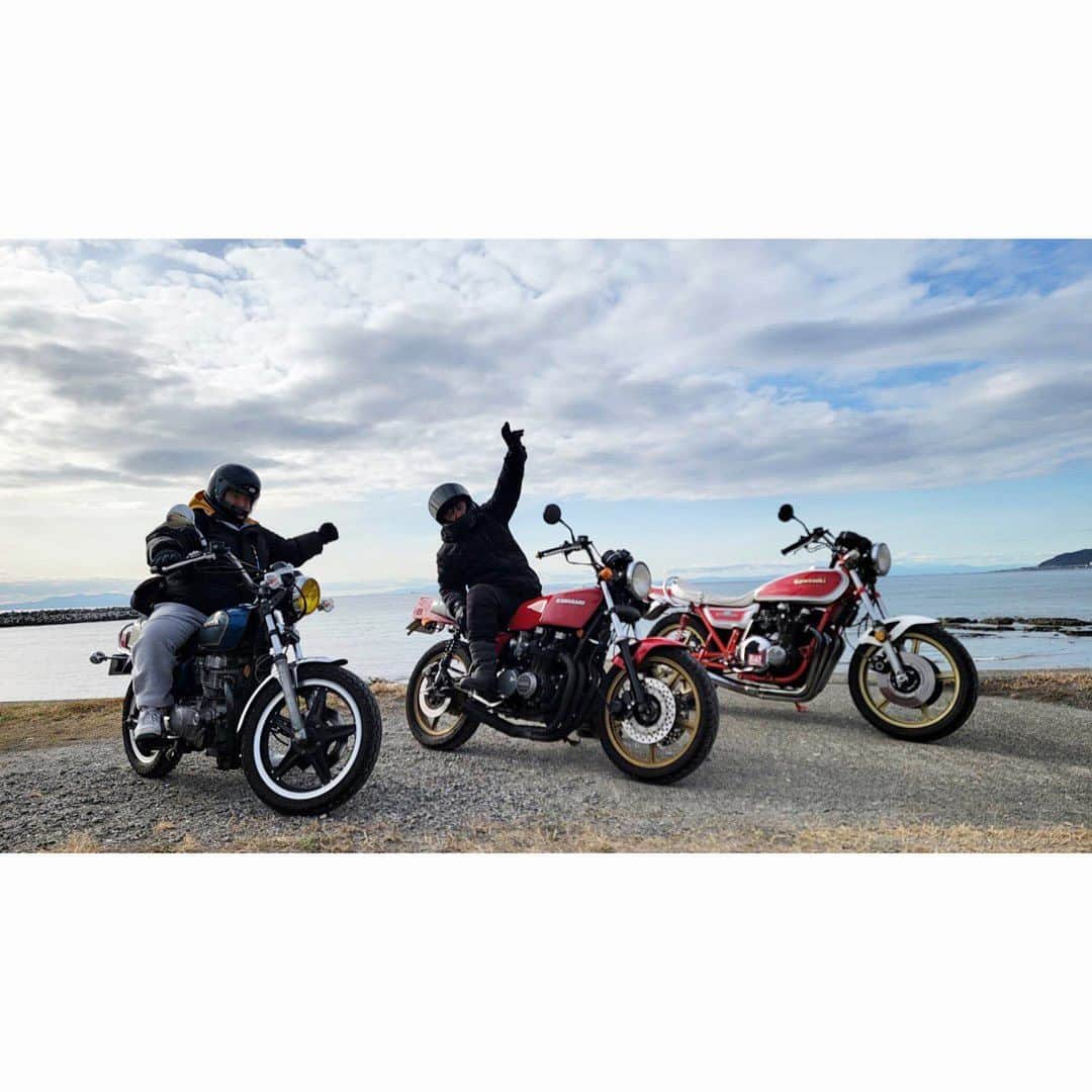 佐田正樹さんのインスタグラム写真 - (佐田正樹Instagram)「寒い中突っ込んで行く漢達‼︎ バイク戦士‼︎」12月18日 19時28分 - satakisama