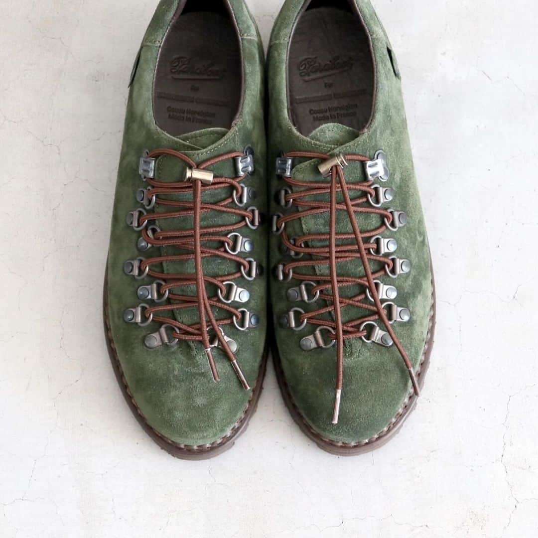 wonder_mountain_irieのインスタグラム：「【limited】 Engineered Garments × Paraboot / エンジニアードガーメンツ ×パラブーツ “EG x Paraboot CLUSAZ” ￥107,800- _ 〈online store / @digital_mountain〉 https://www.digital-mountain.net _ 【オンラインストア#DigitalMountain へのご注文、発送】 *24時間受付 *14時までのご注文で即日発送 _ We can send your order overseas. Ordering procedure details can be found  here. > > http://www.digital-mountain.net/html/page56.html _ #EngineeredGarments #Paraboot #エンジニアードガーメンツ #パラブーツ _ 実店舗：#WonderMountain @wonder_mountain_ 〒720-0043 広島県福山市船町2-23 JR 「#福山駅」より徒歩10分 #ワンダーマウンテン #japan #hiroshima #福山 #福山市 #尾道 #倉敷 #鞆の浦 近く _ WOMEN/GOODS：@hacbywondermountain」