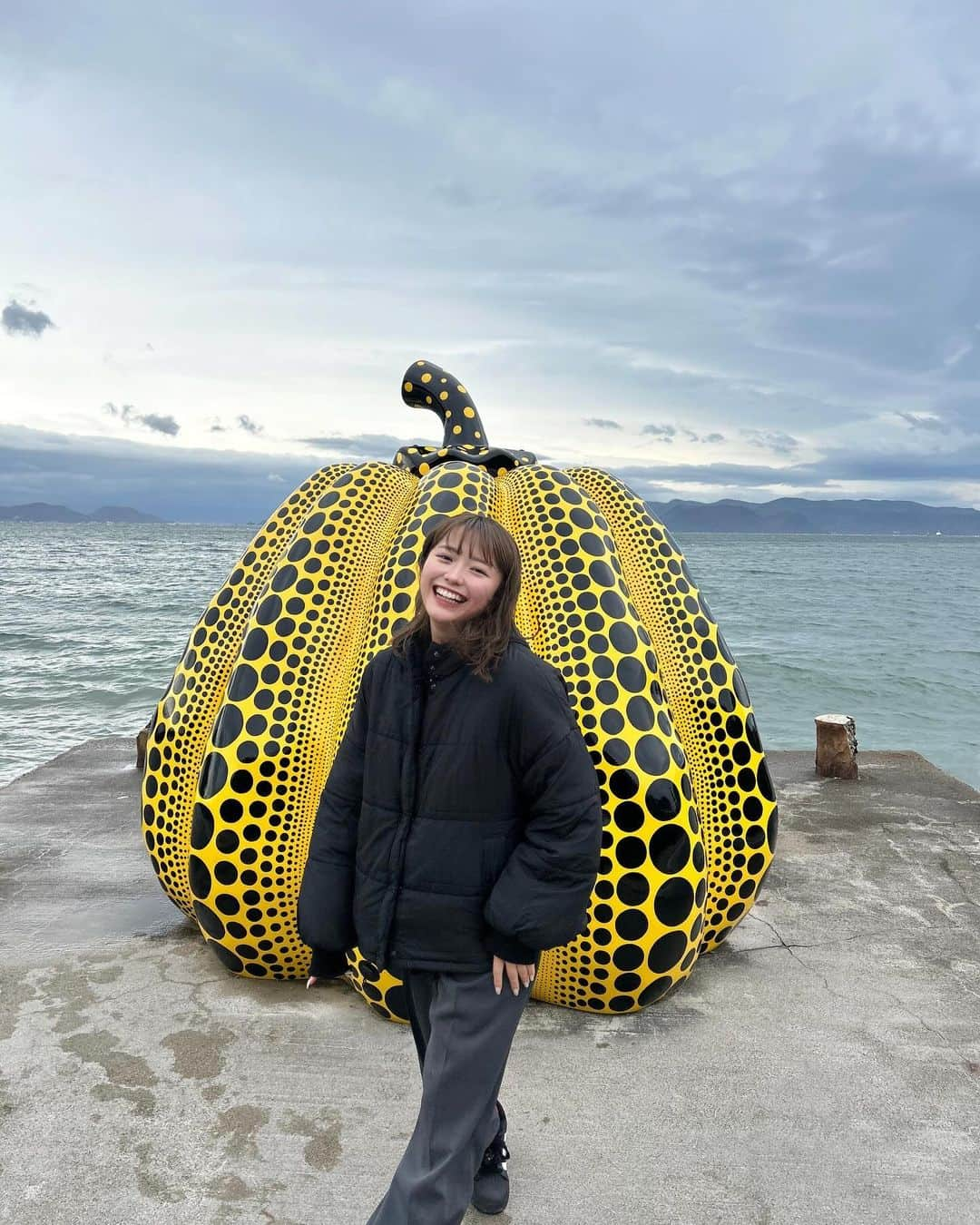 宮原響さんのインスタグラム写真 - (宮原響Instagram)「過去一寒い直島でした🏝️ . #直島旅行」12月18日 21時31分 - re_s08m