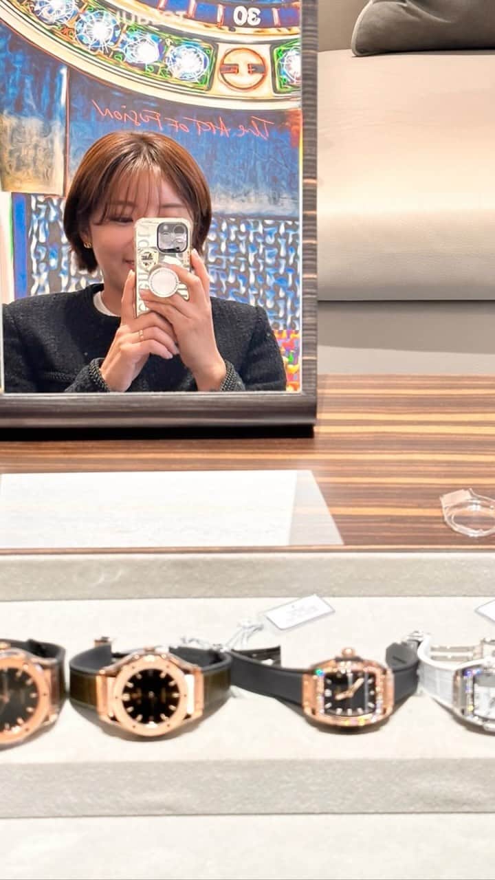 イ・ボミのインスタグラム：「- 나에게 주는 선물🎁❣️  #hublot #hublotginzaboutique  @hublot_japan」