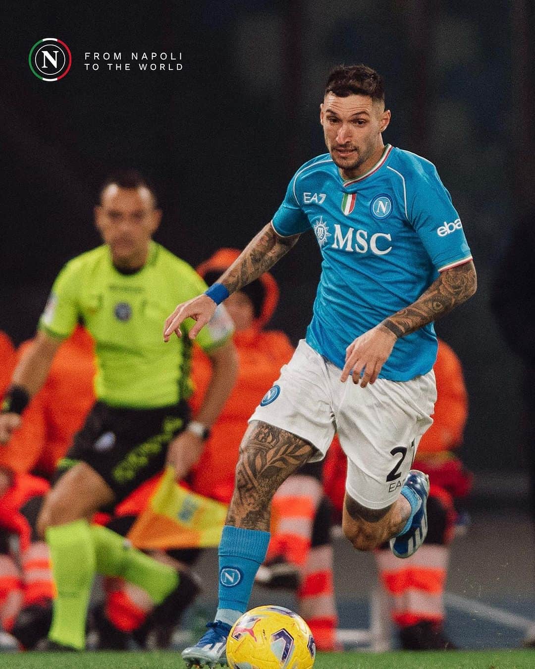 SSCナポリのインスタグラム：「⏹️ FULL TIME: #NapoliInter 0-3  💙 #ForzaNapoliSempre」