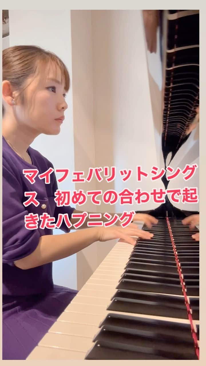 長富彩のインスタグラム：「12月2日の名古屋公演での初めてのリハでのハプニング笑  サックスのお二人の素晴らしさで、 当日一度のリハでも息ぴったり。  幸せな瞬間です。  #リール　#ピアノ　#ピアニスト　#サックス」