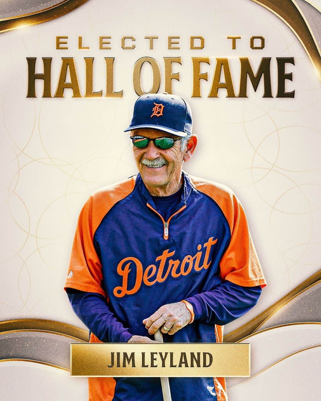 MLBのインスタグラム：「Jim Leyland is headed to Cooperstown!  He’s been elected to the @BaseballHall by the Contemporary Baseball Era Committee.」