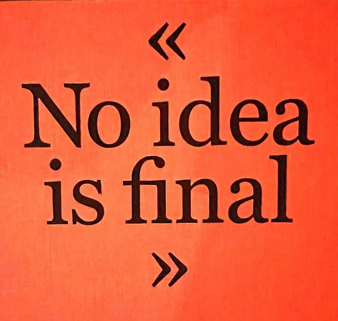 エヴァンジェリン・リリーのインスタグラム：「"No idea is final."」
