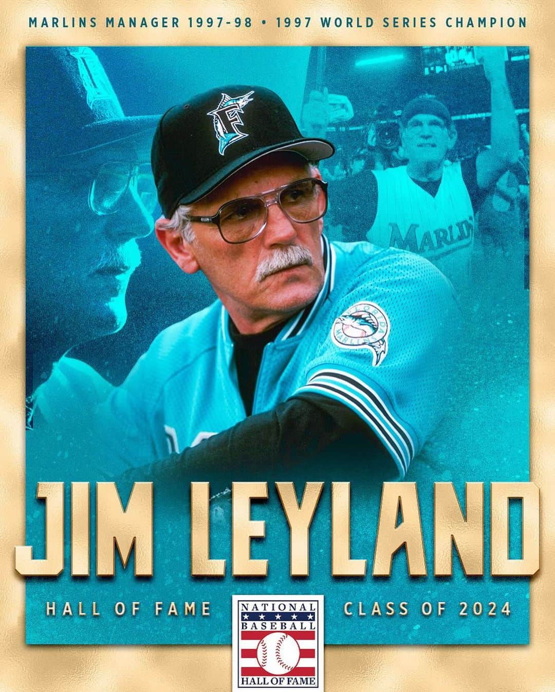 マイアミ・マーリンズさんのインスタグラム写真 - (マイアミ・マーリンズInstagram)「Congrats, King. 👑  Jim Leyland is heading to the Baseball Hall of Fame.」12月4日 10時25分 - marlins