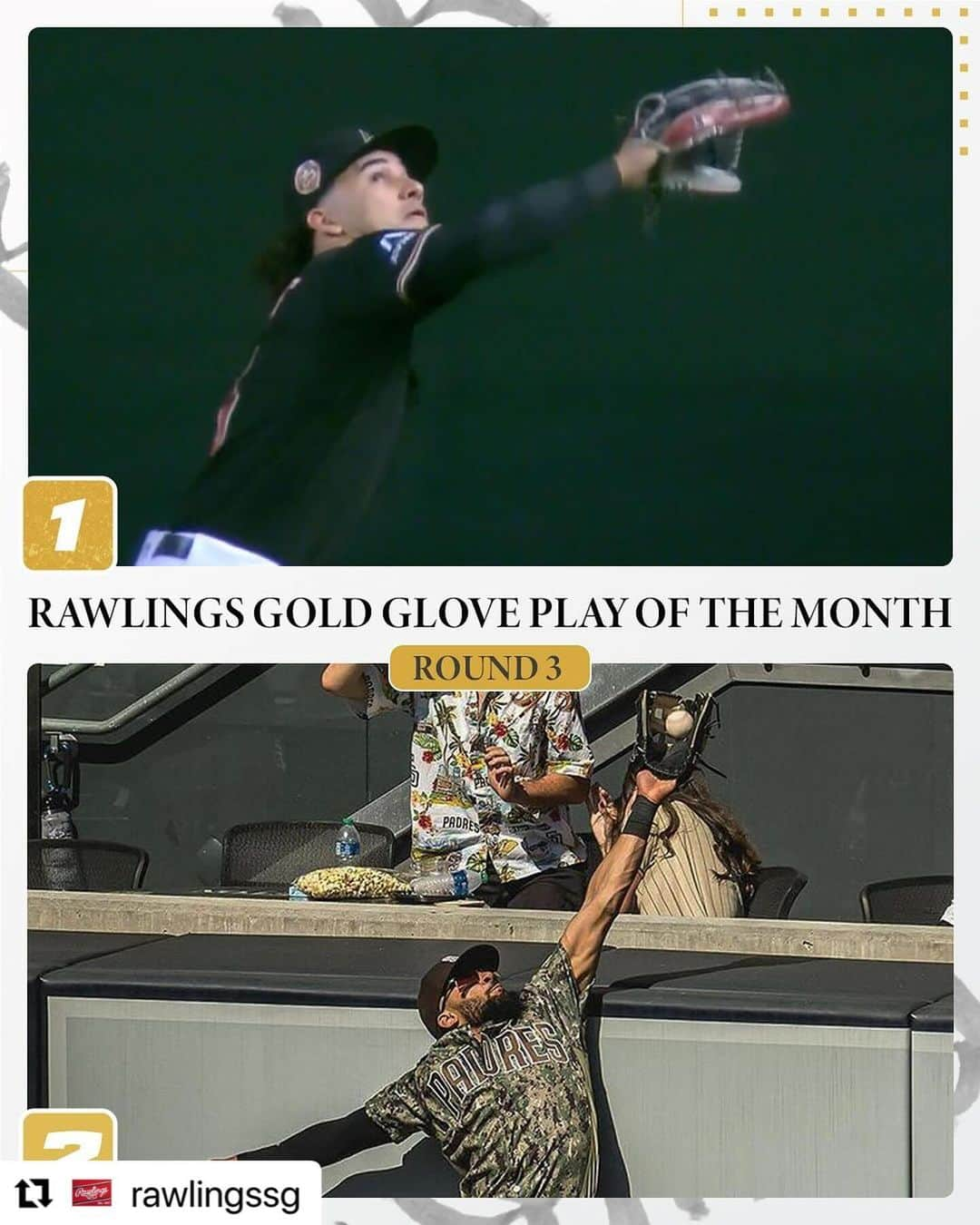 Rawlings Japanさんのインスタグラム写真 - (Rawlings JapanInstagram)「#Repost @rawlingssg with @use.repost ・・・ The Rawlings Gold Glove Play of the Year. We are having the 6 winners from the Rawlings Gold Glove Play of the Month go against each other in a bracket style challenge.  Voting is live now on our story! #ローリングス  #グラブ #守備 @rawlings_japan_llc」12月4日 10時40分 - rawlings_japan_llc