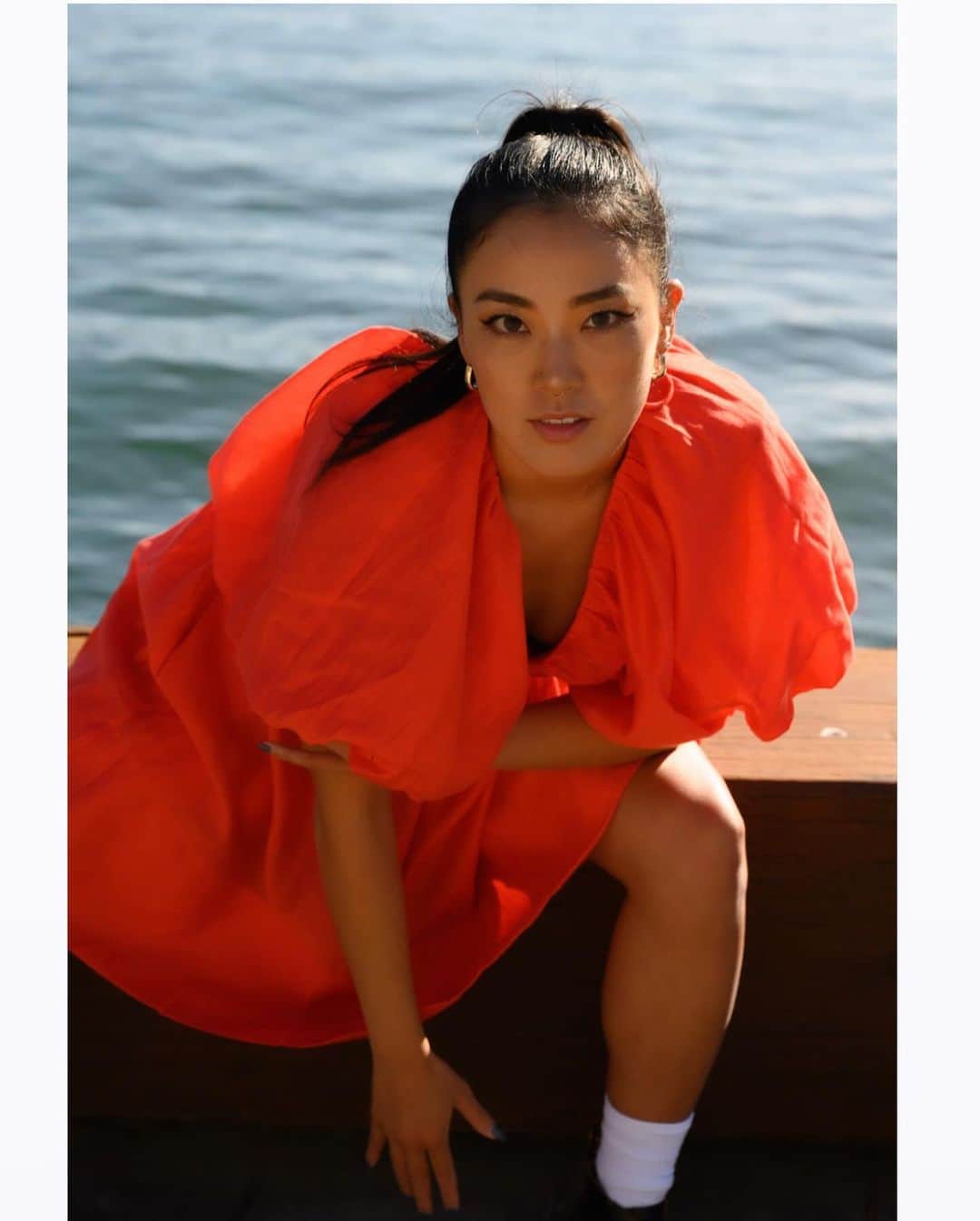 小野美公のインスタグラム：「🧡🍊🧡🍊🧡 @silverfoxmgmt  @byrolfedg  #japanese #sydney #model #dancer #silverfox」