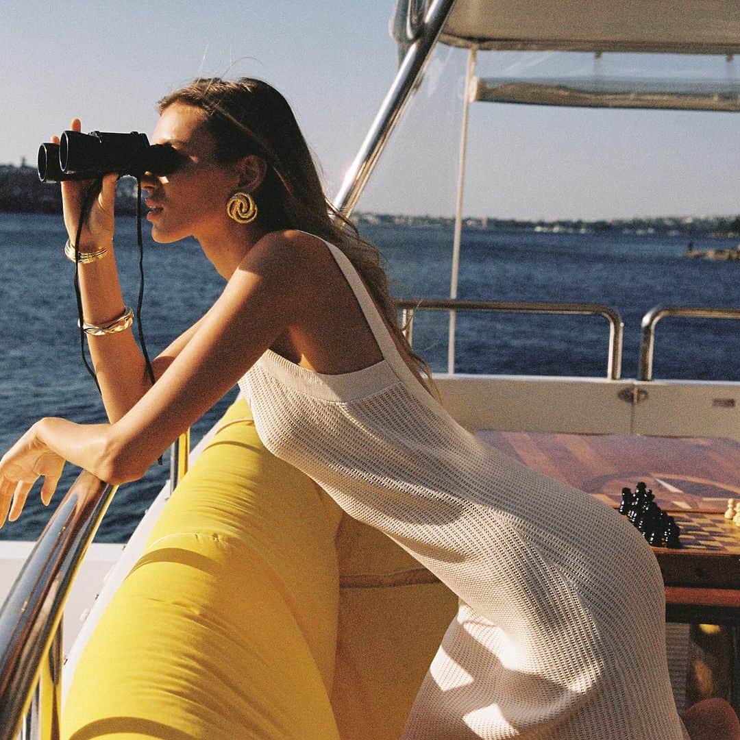 KOOKAI のインスタグラム：「Riviera •• Shop the Cairo Maxi Dress in ivory & light mango, new to boutiques and online #kookai」