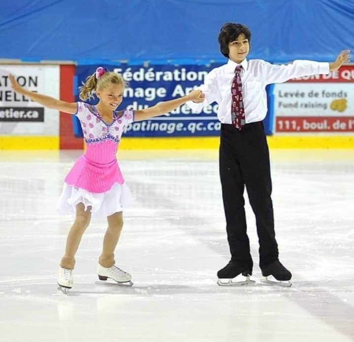 Skate Canadaのインスタグラム：「How it started ➡️ How it's going 🏅   After winning two #GPFigure medals this season, @marjorie.lajoie & @lagha_zak are getting ready to compete at their first Grand Prix Final this week! _________________  Comment ça a commencé ➡️ comment ça se passe 🏅   Après avoir remporté deux médailles sur le circuit du Grand Prix cette saison, @marjorie.lajoie & @lagha_zak participeront à leur première Finale du Grand Prix cette semaine !」