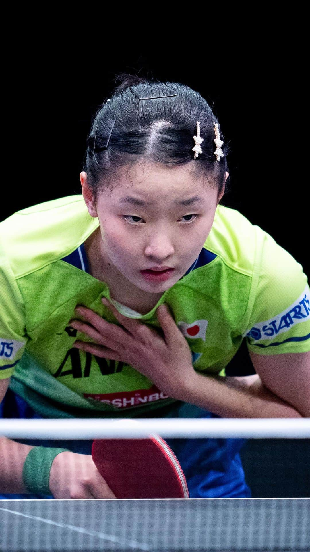 ITTF Worldのインスタグラム：「Magical from Miwa Harimoto 💫  Grab your front-row seats now to catch the teenage sensation in action LIVE at #WTTNagoya 👉 bit.ly/WTTNagoyaTixENG  #WTTFinals #PingPong #TableTennis」