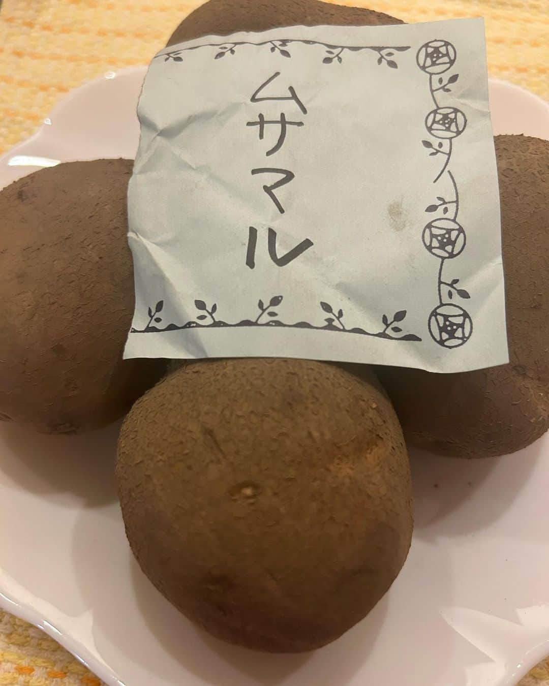 HBC北海道放送アナウンス部のインスタグラム：「. 森結有花です🥔  ラジオパーソナリティの田村美香さんから、 中標津で育ったジャガイモをいただきました！  ムサマル…初め聞いた品種名です。 美香さんのすすめで、いも団子にして食べました😋  途中、蒸したお芋をつまみ食いしたところ ホックホクでものすごくおいしかったです！ なので、あえて荒めにつぶして モチモチ食感とホクホク食感を楽しみました。 ムサマルさん、お気に入りです。  ちなみに帯広にある私の実家は 祖母の作るかぼちゃ団子がこの季節の定番。 冷凍庫に棒状のものがたくさん入っていて、 好きな時に輪切りにして食べるんです。懐かしい🤤  #HBC #HBCラジオ #気分上昇ワイドナルミッツ #田村美香 さん #ジャガイモ #ムサマル #中標津 #いも団子」