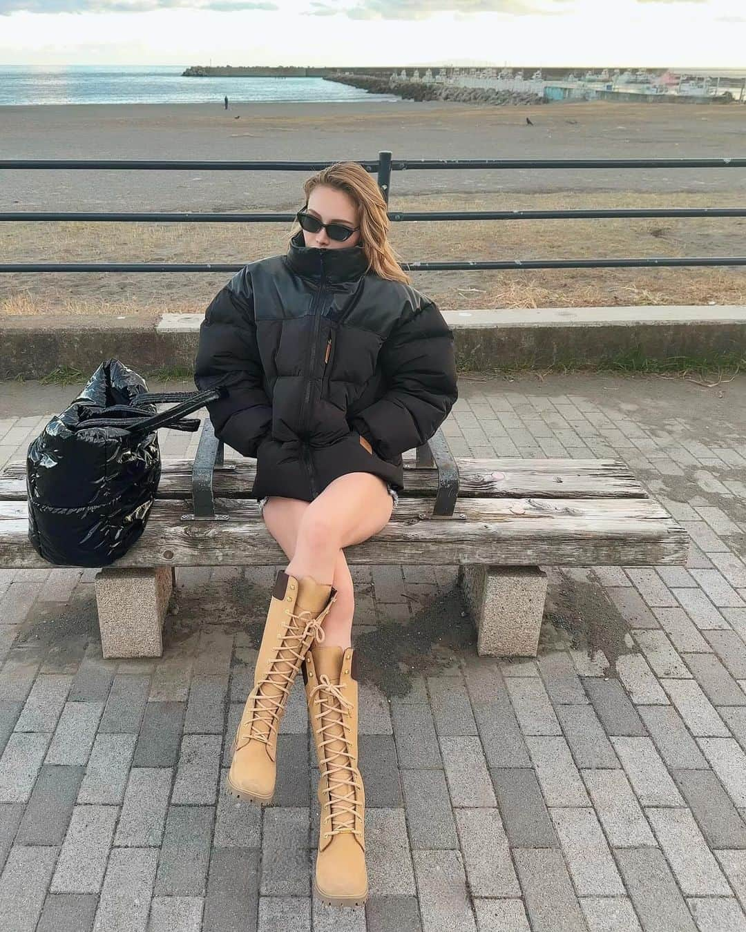 蘭さんのインスタグラム写真 - (蘭Instagram)「🌬️  🌳 @timberland   #timberland#timberlandboots  #ootd#outfits#pr」12月4日 17時47分 - ran_19951028