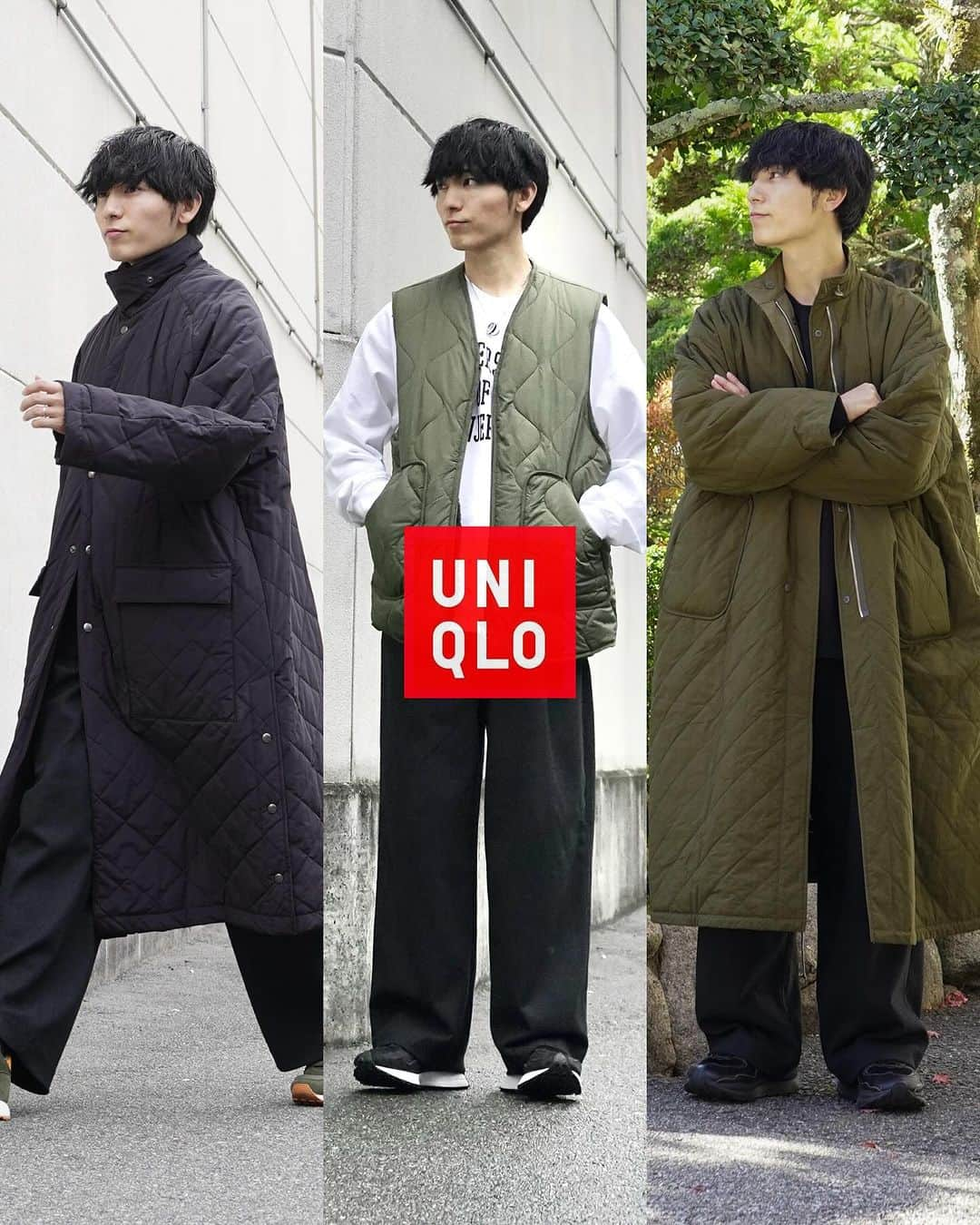 ひっちのインスタグラム：「⁡ ⁡ ⁡ ⁡ ◾︎pickup item◾︎ ⁡ brand : #UNIQLO  item :  #ブラッシュドジャージータックワイドパンツ ⁡ これ載せたリール動画 人気すぎてビビってます… ⁡ もうすぐ28万回再生… これからもUNIQLO、GUなど ⁡ プチプラと中価格帯なアイテムの服装を投稿するので いいね、フォロー、保存で応援してね ⁡ ┈┈┈┈┈┈┈┈┈┈ #ノームコア #ノームコアコーデ #メンズコーデ #冬コーデ #秋冬コーデ #ユニクロ新作 #ユニクロコーデ #UNIQLOコーデ #ユニクロメンズコーデ  #GUコーデ #GUコーデ部  #モノトーンコーデ #ワイドパンツコーデ #低身長コーデ #デートコーデ #ディズニーコーデ  #ユニバコーデ #USJコーデ #フリンジデニム #デートコーデ #GUメンズコーデ #モノトーンコーデ #韓国ストリート #韓国ストリートコーデ #モッズコート#モッズコートコーデ #ブラックコーデ  ┈┈┈┈┈┈┈┈┈┈」