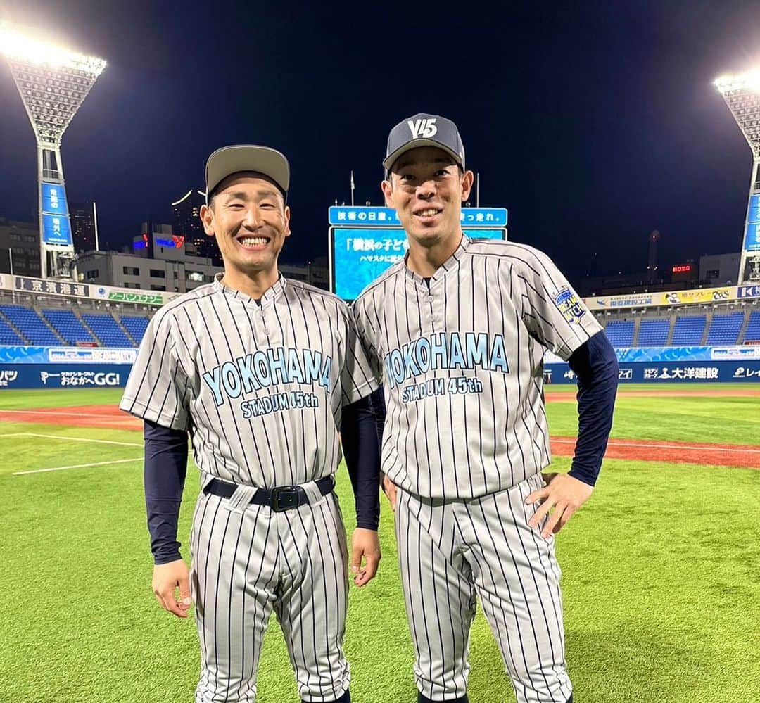 広島東洋カープさんのインスタグラム写真 - (広島東洋カープInstagram)「『YOKOHAMA STADIUM 45th DREAM MATCH』  先日行われた横浜スタジアム45周年イベントに参加した  アキと下水流！(^o^)  柳沢慎吾さんも共にイベントを盛り上げてくれていました⤴︎笑笑  #carp #カープ #広島東洋カープ #広島 #秋山翔吾 #下水流昂」12月4日 18時27分 - carp_official_