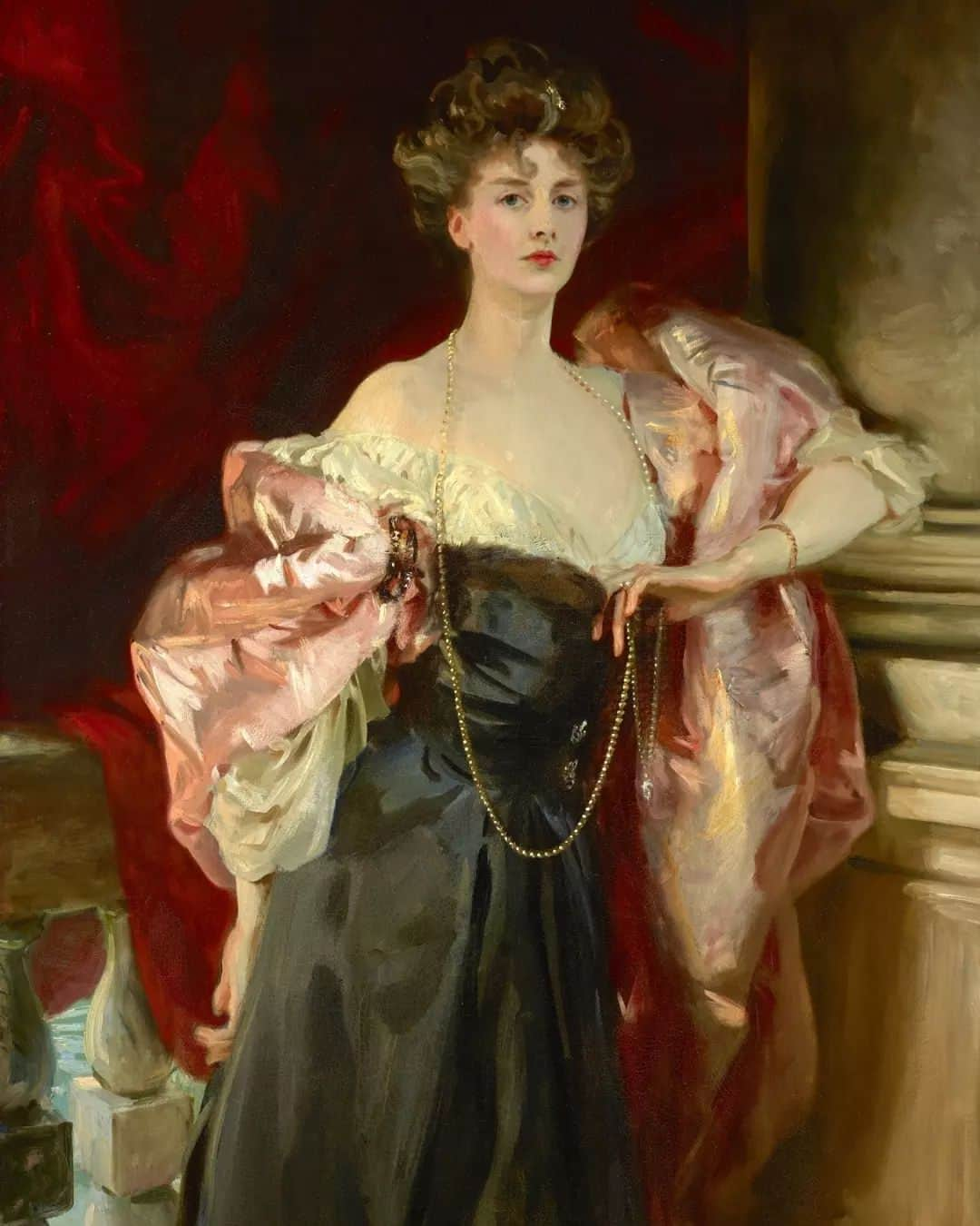 テート・ギャラリーさんのインスタグラム写真 - (テート・ギャラリーInstagram)「#WorkOfTheWeek is a striking portrait of Lady Helen Vincent by John Singer Sargent (1856-1925). 👗💄  John Singer Sargent was intensely cultured – an avid traveler fluent in French, Italian and German – and would frequently visit Venice. This is where he met Lady Helen Vincent and where this portrait was painted (you can just about glimpse the Grand Canal through the balustrade in the lower-left corner). Lady Helen Vincent was described as 'one of the beauties of the age, and a woman of a rare charm and distinction'. She was a member of “the Souls”, a salon of intellectual politicians, writers, scientists, and artists. As a trained nurse anaesthetist, Lady Helen would go on to serve with the Red Cross in Europe. She treated thousands of patients in often very dangerous conditions.  Lady Helen Vincent's portrait will be on display in #SargentAndFashion, a celebration of Sargent's remarkable portrait paintings, opening 22 February 2024 at Tate Britain. (Link in bio to pre-book.) 💕  🖼️ John Singer Sargent, Lady Helen Vincent, Viscountess d'Abernon 1904, Collection of the Birmingham Museum of Art, Alabama.」12月4日 18時28分 - tate