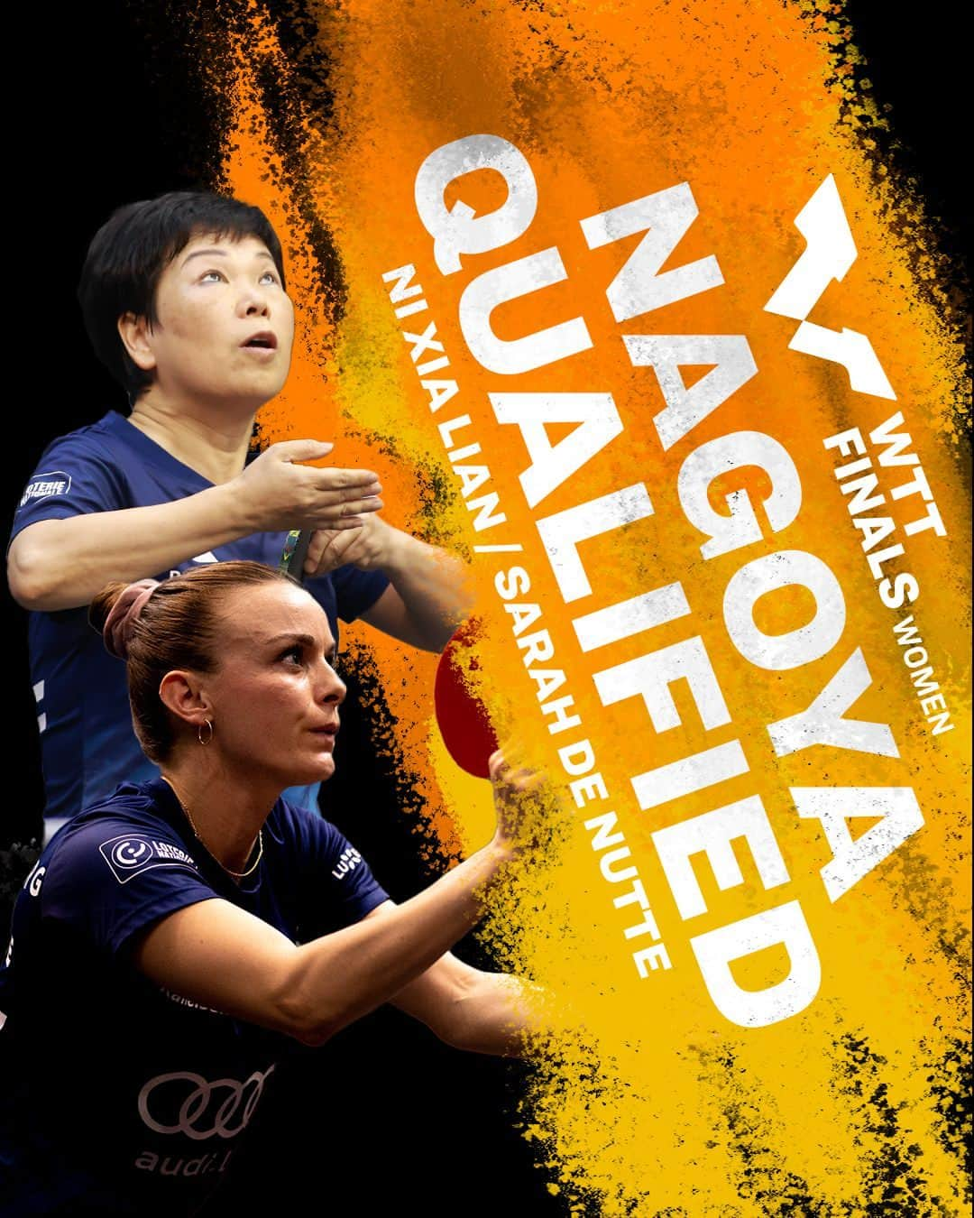 ITTF Worldのインスタグラム：「Ni Xia Lian and Sarah De Nutte complete the roster of the Top 8 Women's Doubles pairs to compete for a title at #WTTNagoya 🤜🤛 ⁠ ⁠ Join the #WTTFinals frenzy - bit.ly/NagoyaRanking 📱 ⁠ ⁠ Tickets - bit.ly/WTTNagoyaTixENG 🎟 ⁠ ⁠ #RaceToNagoya #TableTennis #PingPong」