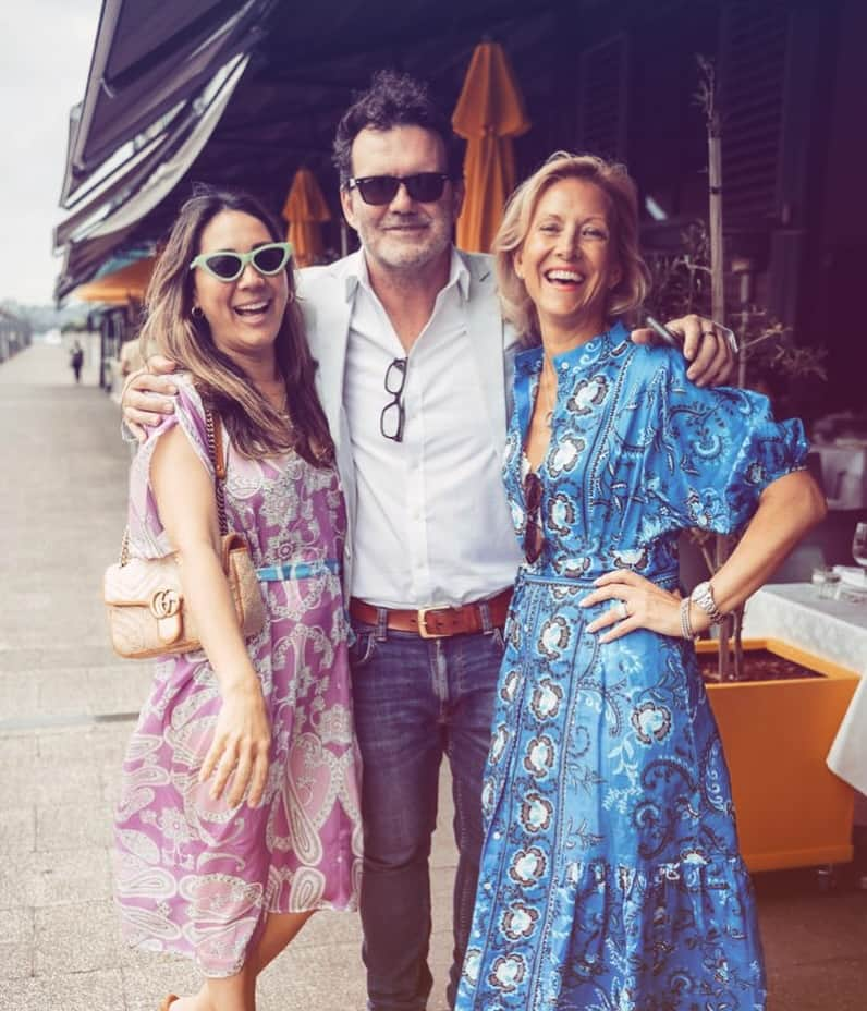 ココリボンのインスタグラム：「Monday Muse // @jemmalester_lmh in town from London for the @lmh_thecircle Sydney harbour boat day & @ottoristorante lunch, looking fabulous in the Blue Marlin dress 🦋」