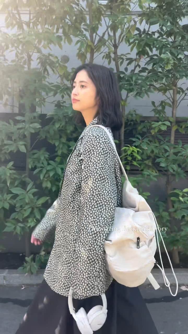 鈴本美愉のインスタグラム：「. Birthday Special Item🎂 Drawstring Backpack発売中♡」