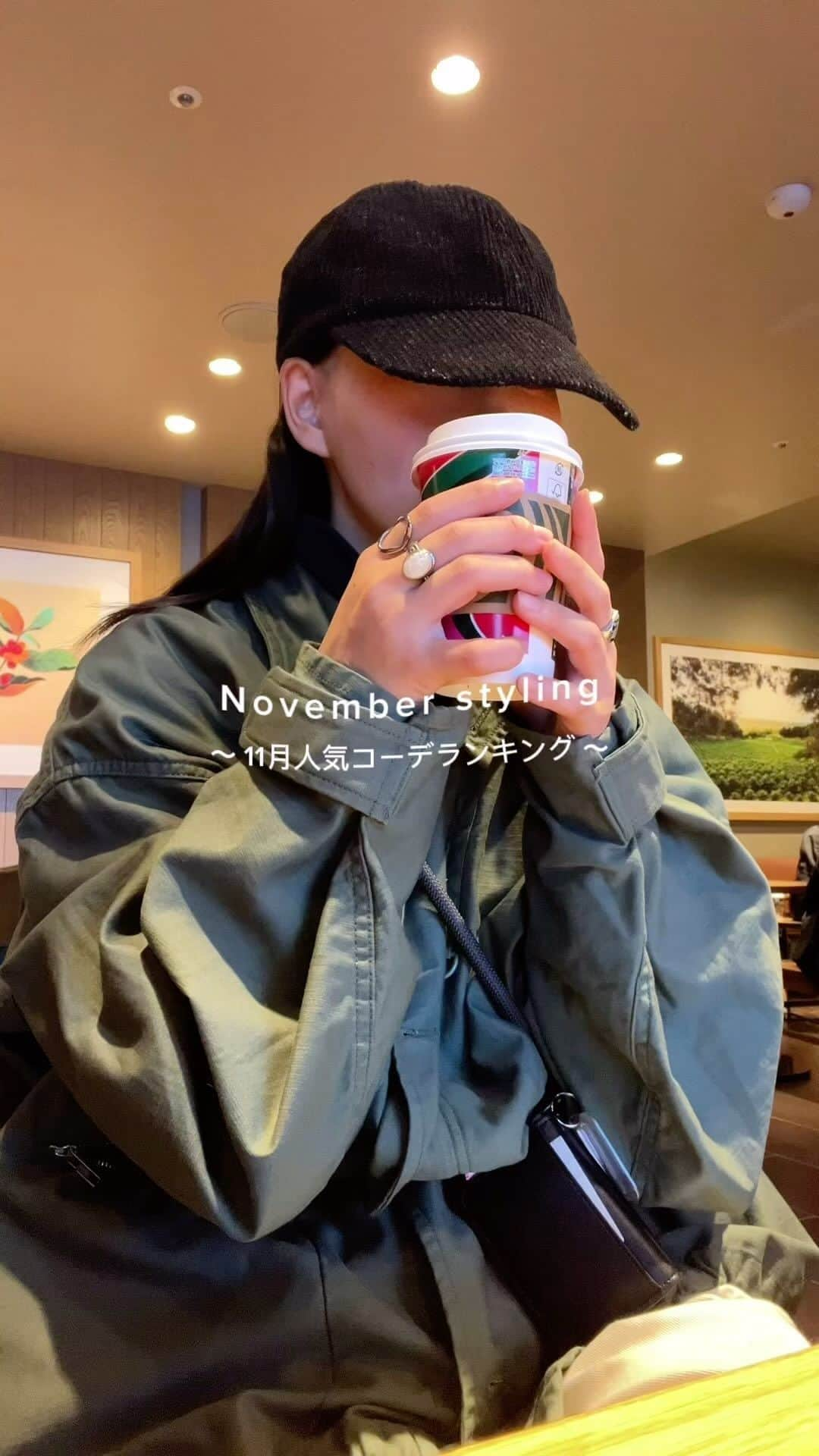 さいとうなるのインスタグラム：「📝  November styling  11月に人気だったコーデをまとめました📝 ※スピードが速いので動画を止めつつ 参考にしてください🙇‍♀️  ◽️1位 knit... @somom_and_co inner... @graphpaper_official pants... @somom_and_co bag... @yaeca.ikkaku shoes... @clarksoriginals  ◽️2位 jacket... @freshservice_official tops... @somom_and_co pants... @shinzone_official bag... @champion_japan shoes... @clarksoriginals  ◽️3位 jacket... @somom_and_co pants... @anatomica_tokyo_nihonbashi bag... @yaeca.ikkaku shoes... @ghbass   ◽️4位 jacket... @somom_and_co pants... @somom_and_co bag... @apc_paris shoes... @ghbass  ◽️5位 knit... leno pants... @anatomica_tokyo_nihonbashi cap... @universal__products bag... @champion_japan shoes... @clarksoriginals  ◽️6位 knit... @somom_and_co pants... @anatomica_tokyo_nihonbashi shoes... @ghbass bag1... @russet_official bag2... @champion_japan  ◽️7位 outer... @freshservice_official pants... @somom_and_co cap... @universal__products bag... @champion_japan shoes... @salomon_japan . . . #ファッジ #クルーエル #古着 #クルーエル女子 #fudge #fudge部 #cluel #フレンチガール #ファッション#fashion#ootd#日々#シンプル#シンプルコーデ#メンズライク #冬コーデ#メンズライクコーデ#サムオム#somomandco#サムオムアンドコー#ワラビー#セーター#グレーニット#ニットコーデ#サーカスパンツ#ワイドパンツ#ホワイトパンツ#ヤエカ#yaeca#キャンバスバッグ」