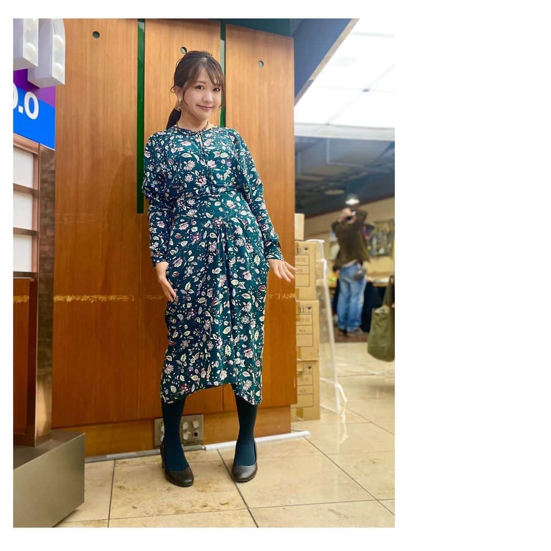 鬼頭由芽のインスタグラム：「・ 今週と先週の @anotheraddress_official のお洋服🎵  この @isabelmarant のワンピース、ドレープやシルエットが本当に綺麗で「ああ、良いお洋服って素敵…」と惚れ惚れしてました。  @31philliplim の黒のワンピースは ストーリーズでの評判がとても良く @danskin_japan のパーカーは 番組スタッフの評判がとても良かった😌」