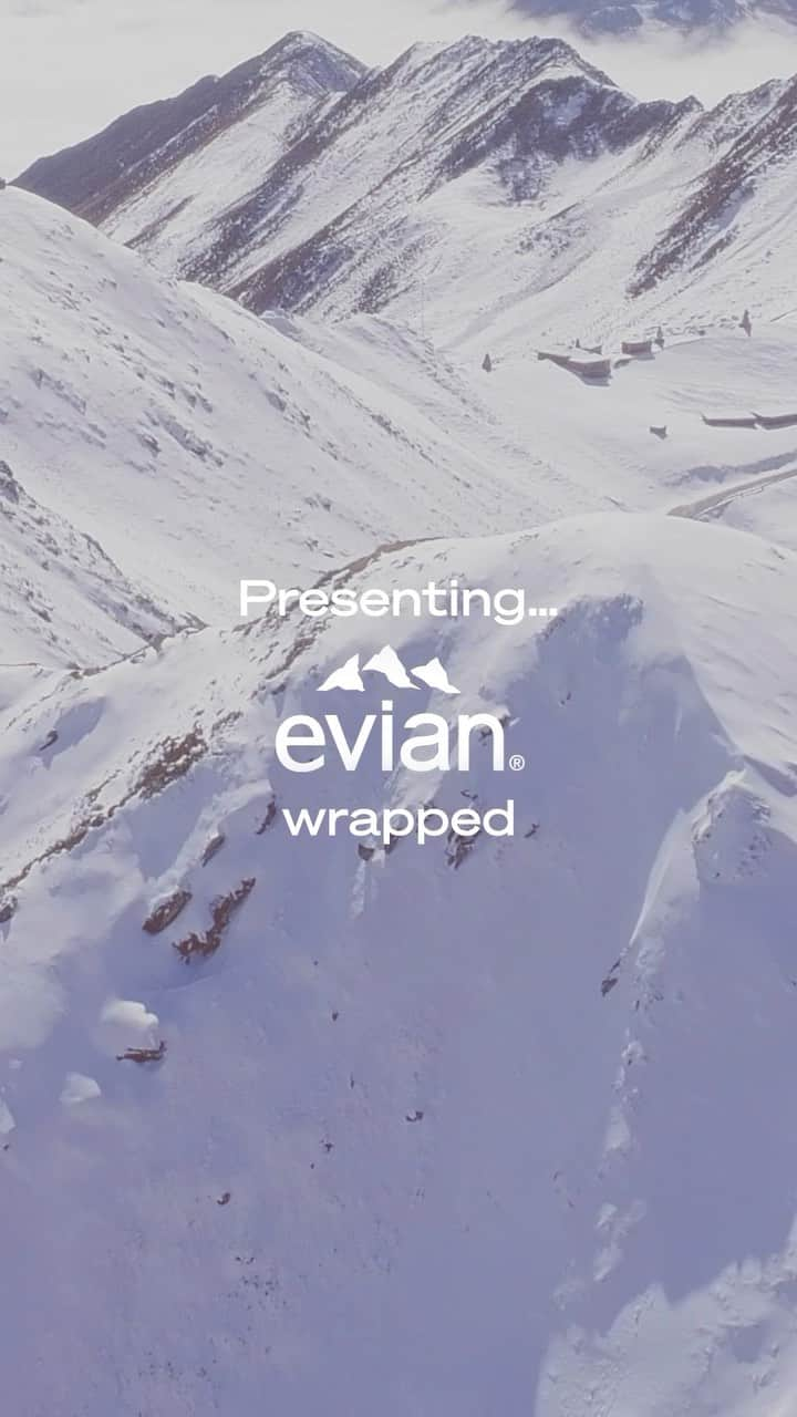 evianのインスタグラム：「🗻Your 2023 evian wrapped ✨  Thanks for a hydrating year, we’ve made so many joyous and rejuvenating memories together 💧   Comment below with your favourite moment from 2023 👇  #evianwrapped #LiveYoung」