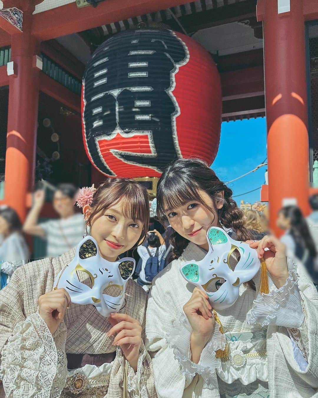 辻野かなみさんのインスタグラム写真 - (辻野かなみInstagram)「❤︎  ⁡ テレ朝動画logirl「ときめき♡プレシャス」観てくれてますか？😊 ⁡ おはると浅草デートした時の写真🎶 ⁡ 色違いの可愛い着物着たよ♡♡ ⁡ #浅草 #辻野かなみ　#かなみん　 #超ときめき宣伝部　#超とき宣 #𝗂𝗇𝗌𝗍𝖺𝗀𝗈𝗈𝖽 #𝗂𝗇𝗌𝗍𝖺𝗅𝗂𝗄𝖾 #𝖿𝗈𝗅𝗅𝗈𝗐𝗆𝖾 #𝗅𝗈𝗏𝖾 #데일리룩　#데일리룩코디　#패션	#오오티디 #데일리　#좋아요　#팔로우」12月4日 21時58分 - kanami_tsujino_official