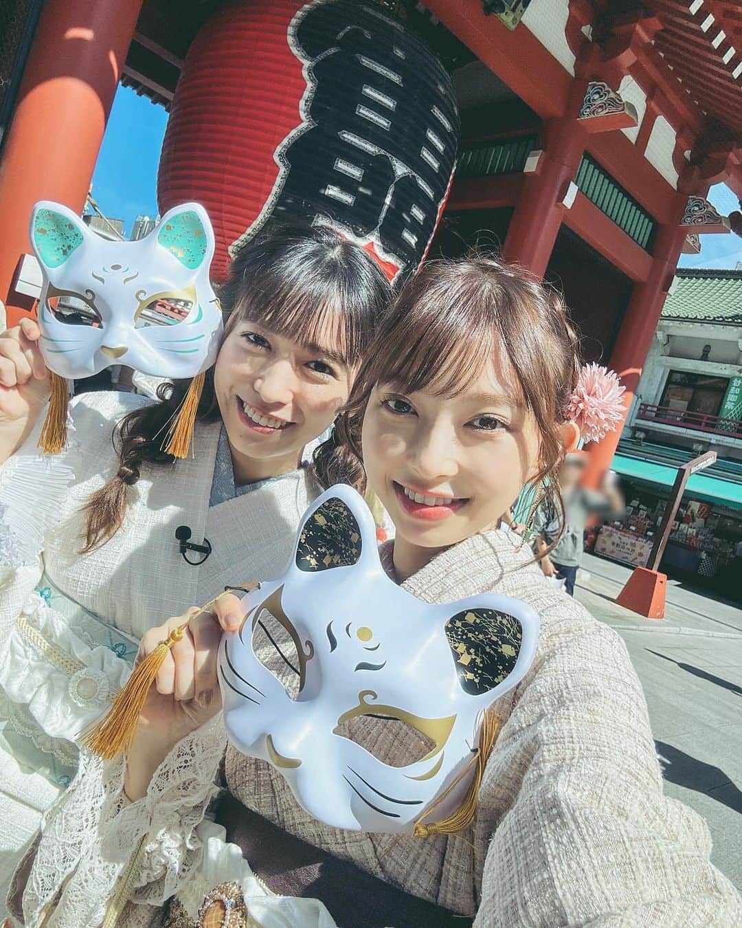 辻野かなみさんのインスタグラム写真 - (辻野かなみInstagram)「❤︎  ⁡ テレ朝動画logirl「ときめき♡プレシャス」観てくれてますか？😊 ⁡ おはると浅草デートした時の写真🎶 ⁡ 色違いの可愛い着物着たよ♡♡ ⁡ #浅草 #辻野かなみ　#かなみん　 #超ときめき宣伝部　#超とき宣 #𝗂𝗇𝗌𝗍𝖺𝗀𝗈𝗈𝖽 #𝗂𝗇𝗌𝗍𝖺𝗅𝗂𝗄𝖾 #𝖿𝗈𝗅𝗅𝗈𝗐𝗆𝖾 #𝗅𝗈𝗏𝖾 #데일리룩　#데일리룩코디　#패션	#오오티디 #데일리　#좋아요　#팔로우」12月4日 21時58分 - kanami_tsujino_official