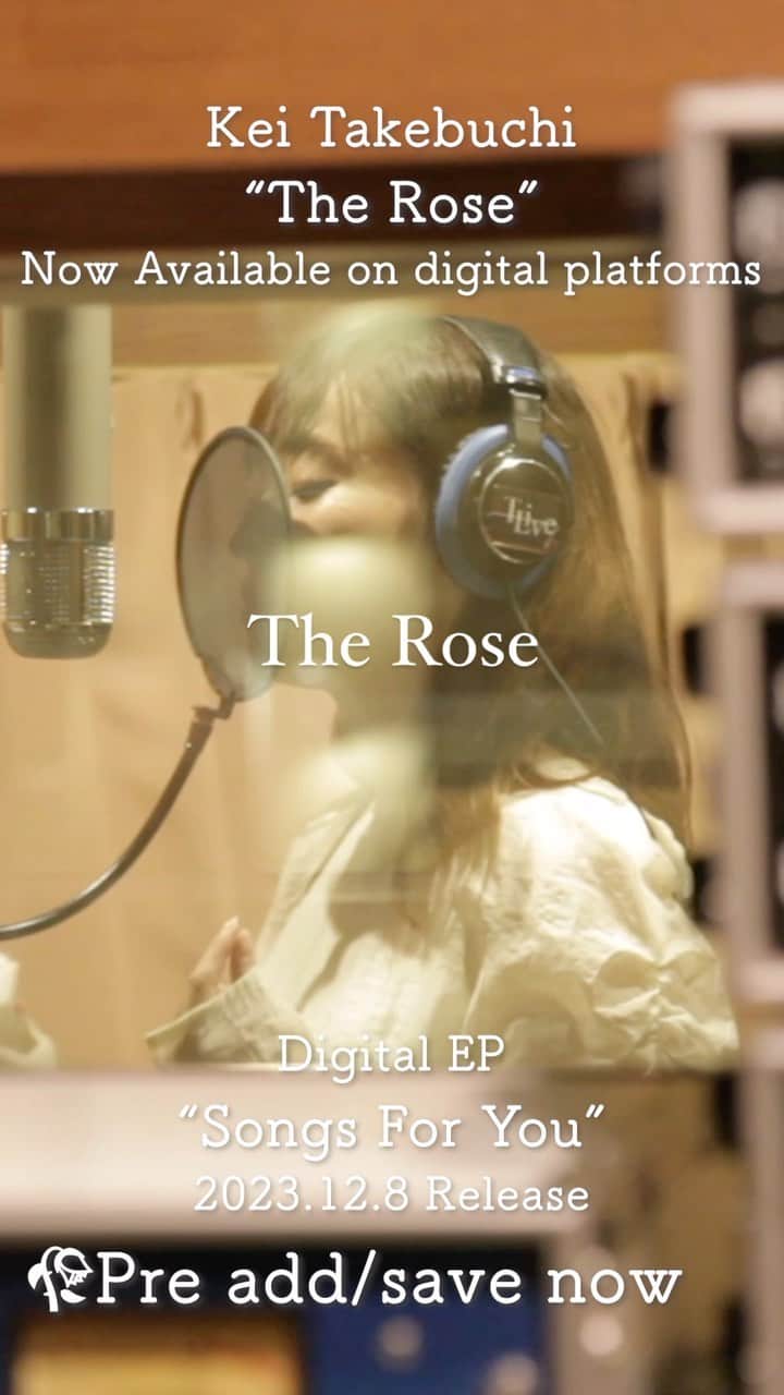 竹渕慶のインスタグラム：「Digital EP “Songs for You” 12/8 Release🎧 🥀"The Rose" 先行配信中   #therose #bettemidler #keitakebuchi #竹渕慶 #songsforyou」
