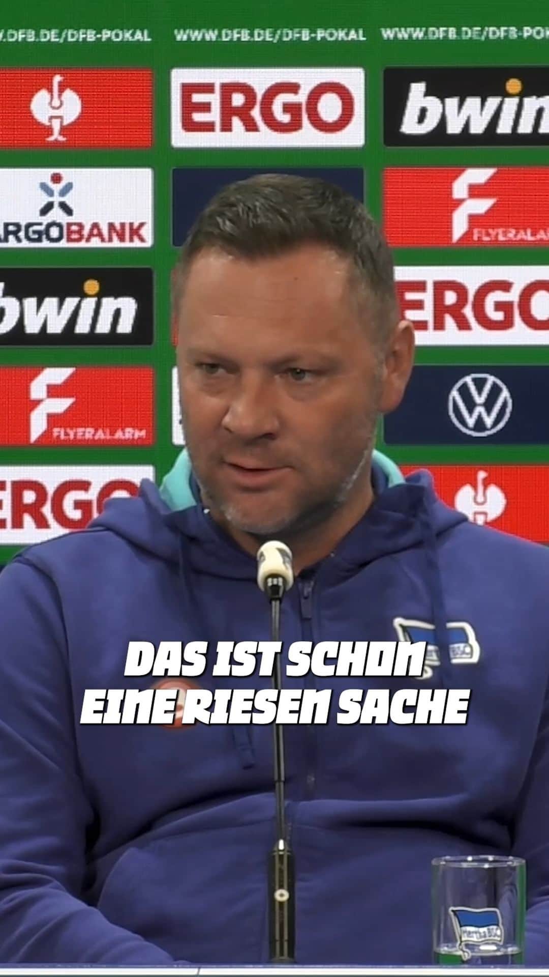 ヘルタ・ベルリンのインスタグラム：「"Zeigen, dass wir uns weiterentwickelt haben!"  #BSCHSV #DFBPokal #HaHoHe」