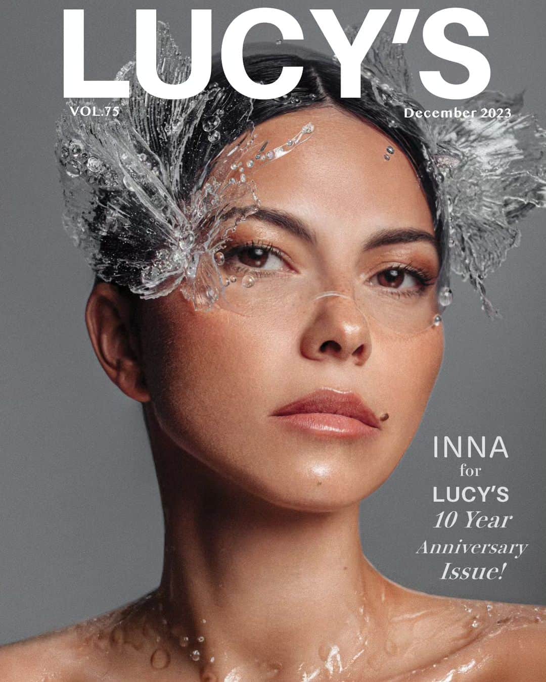 インナのインスタグラム：「I'm excited to see this cover out! @lucysmagazine ❤️ @andrei.via」