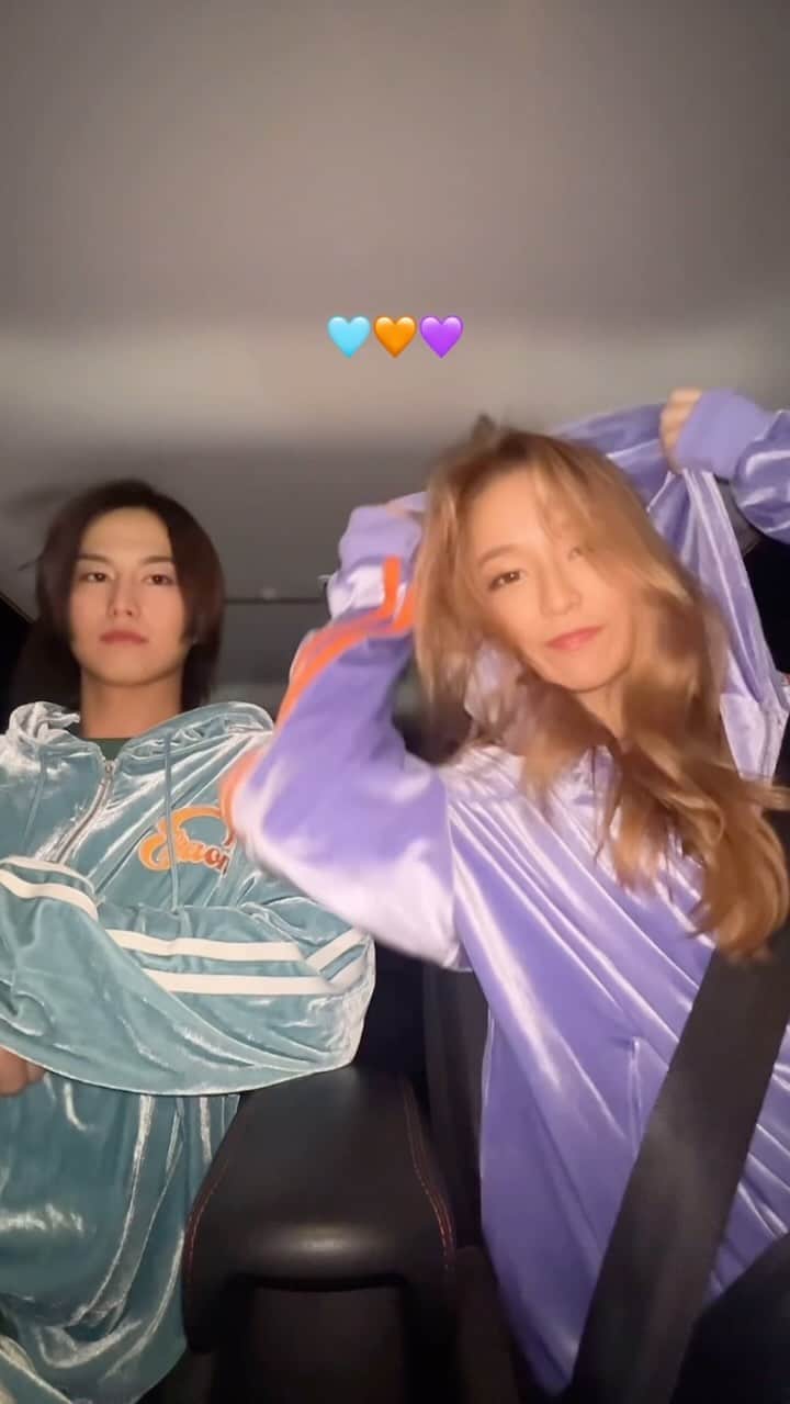 和栗汐里のインスタグラム：「遠近法使うな😡  @shaon.official   #couple #reels #reelsinstagram」