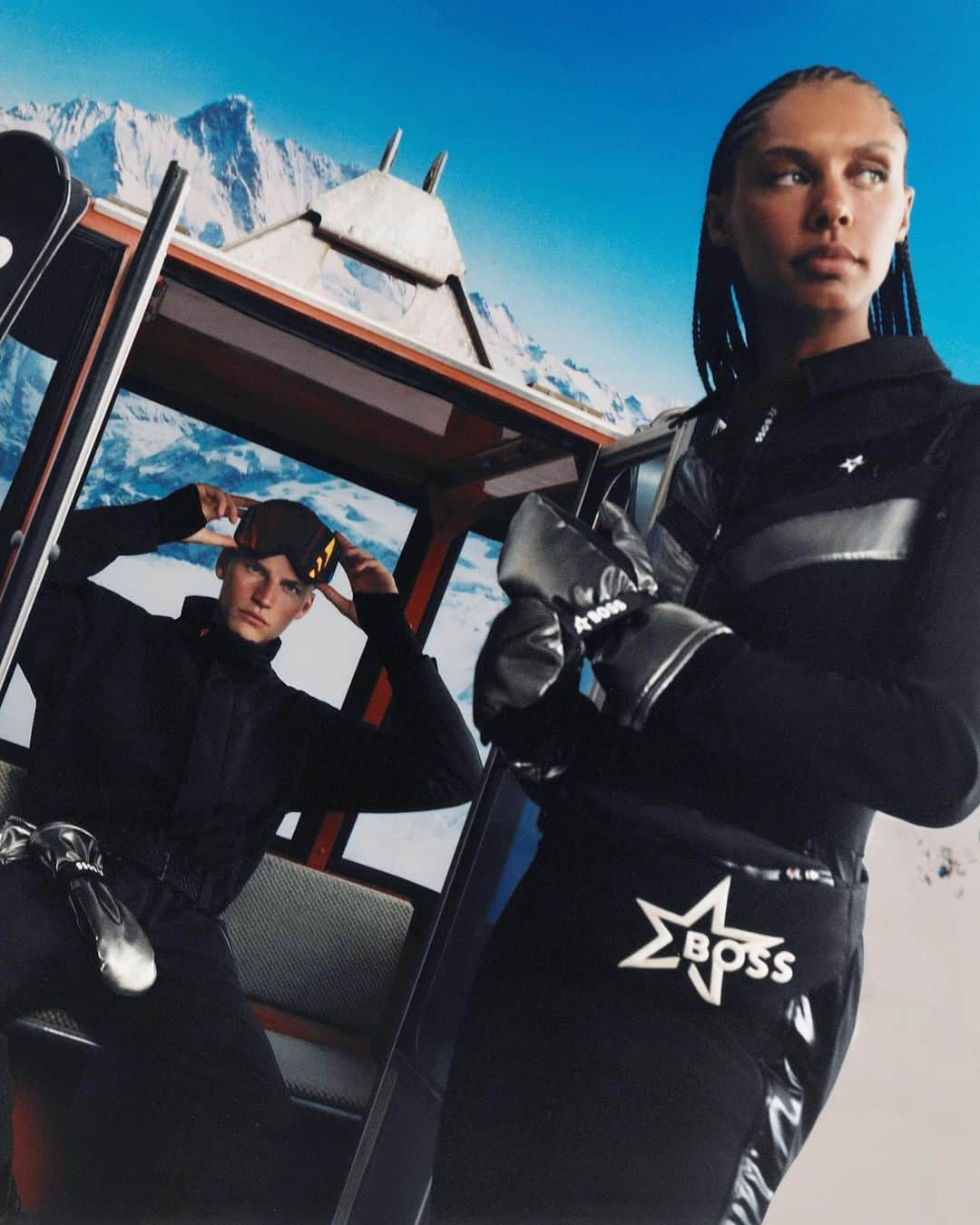 ヒューゴボスのインスタグラム：「For ski style as refreshing as alpine air, look to BOSS x Perfect Moment – where technical excellence meets alpine elegance #BeYourOwnBOSS」