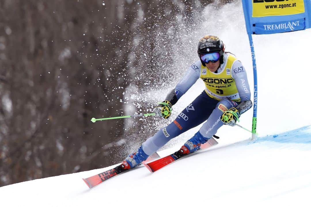 Armani Officialのインスタグラム：「Congratulations to Federica Brignone for her second consecutive giant slalom victory at the Women’s FIS Alpine ski World Cup in Tremblant. #EA7 @federicabrignone @fisalpine」