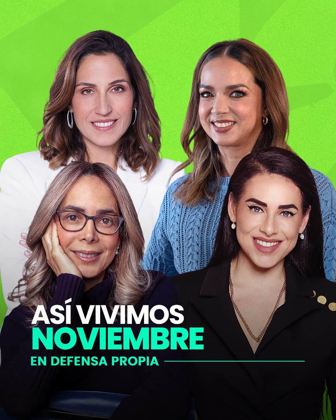 Erika De La Vegaのインスタグラム：「Así vivimos NOVIEMBRE #EnDefensaPropia 💚  Hablamos sobre mentalidad de crecimiento y el para qué de los problemas y no el por qué, derribando creencias limitantes que nos impiden avanzar. También conocimos historias de reinvención donde se cerraron ciclos en la televisión y en la política y lo importante que es conocernos muy bien para dar ese salto de fe a algo nuevo que nos apasione. Y dentro de las herramientas en el #KitDeEmergencia conocimos lo que es realmente el buen dormir y cómo podemos mejorar nuestros hábitos para cambiar la calidad del sueño… Todo #EnDefensaPropia  Cuál fue tu episodio favorito? Todos están disponibles en todas las plataformas de audio: spotify, google podcasts, apple podcasts, amazon music y en mi canal de youtube.  #ErikaDeLaVega #podcast」