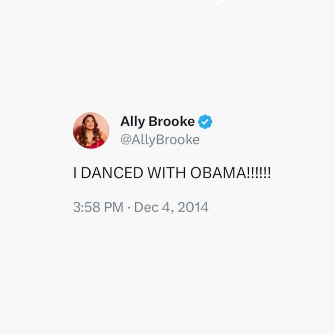 アリー・ブルックさんのインスタグラム写真 - (アリー・ブルックInstagram)「9 years ago today we performed at the White House and herstory was made.」12月5日 10時02分 - allybrooke