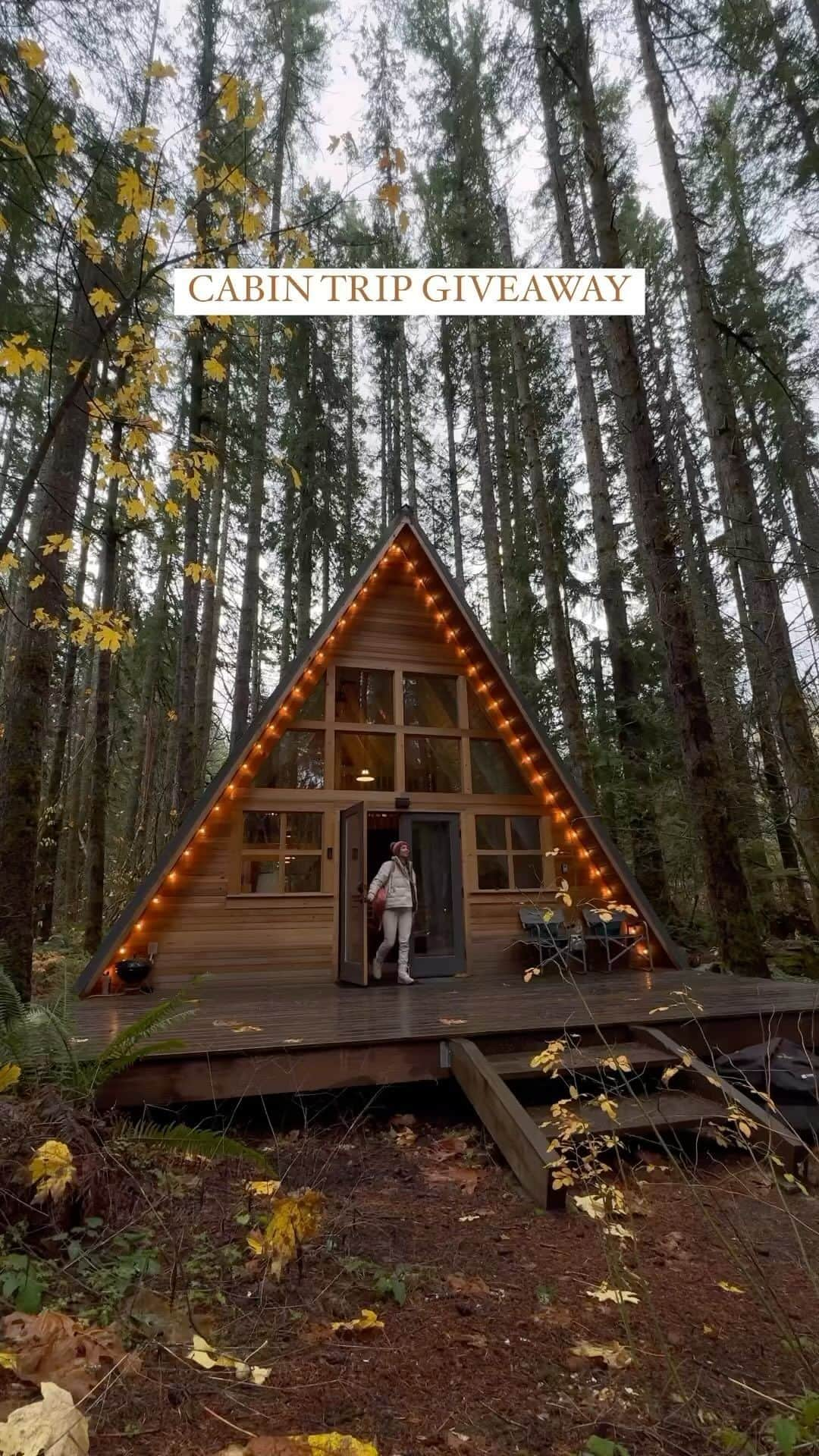 コロンビアのインスタグラム：「🌲GIVEAWAY 🌲 Win a cozy cabin getaway for two to the PNW! 🪵🧦☕️  How to Enter: Follow @Columbia1938 and tag two friends in the comment section for a chance to win!  One lucky winner will receive: ⭐️ Round trip airfare for 2 ⭐️ 3-night stay at @TyeHaus in Skykomish, Washington  ⭐️ An activity & rental car credit ⭐️ Two $500 Columbia gift cards  I truly loved this time in nature & excited someone else will win this dreamy experience as well! Best of luck! Excited to see your adventures. 💭 #sponsored #CSPartner  🗓️ Giveaway closes 12/14/2023  ❗️Restrictions* • Open to residents of the United States (excluding residents of Hawaii and Alaska)  • Must be 21 to enter with a valid drivers license • Entry period is from 9:00 am PST on 12/4/23 – 11:59 pm PST on 12/14/23  *Please see the link in my bio for the official giveaway rules」