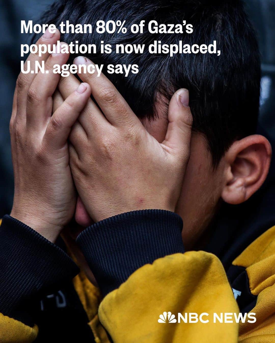 NBC Newsのインスタグラム：「Almost 1.9 million people have been displaced across the Gaza Strip, the U.N. Relief and Works Agency for Palestine Refugees said on Monday.  The Israeli military announced it was expanding its ground assault to all of the Gaza Strip, following the collapse of a truce deal with Hamas.  Israel's push into southern Gaza will raise new fears for the masses of civilians crowded into the area after fleeing bombardment and battles in northern Gaza at Israel's urging. It is now warning residents to evacuate specific neighborhoods, but Gazans say there is no guaranteed safe place to go.  Read more at the link in the bio.」