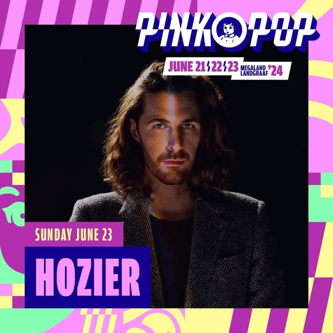 ホージアのインスタグラム：「Really looking forward to coming back to The Netherlands next year for @pinkpopfest in June! Tickets go on sale this Saturday, December 9th at 10am CET. #PP24」