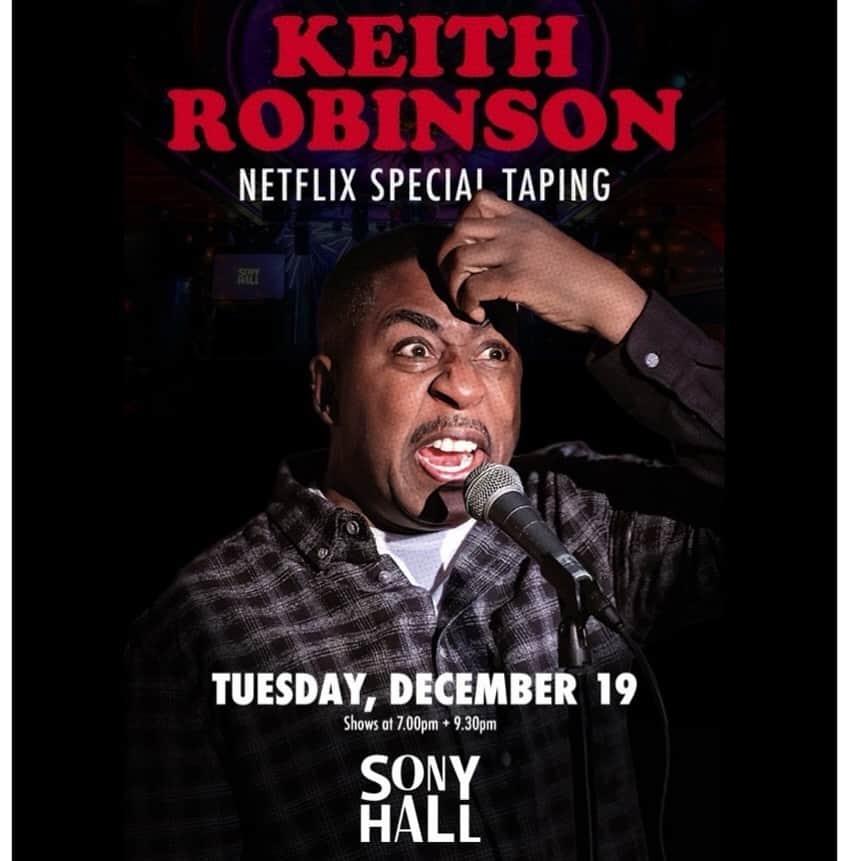 ケビン・ハートのインスタグラム：「My old head/Mentor Keith Robinson is taping his @netflix special On Dec 19th at Sony Hall. New York do yourselves a favor and go check him out. Get your tickets at SonyHall.com Let’s goooooooooo ….」