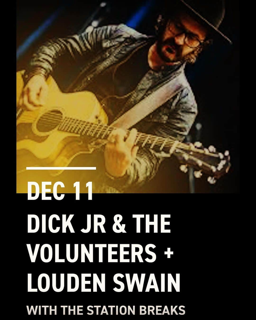 リチャード・スペイト Jrのインスタグラム：「LIVE IN NASHVILLE in ONE WEEK!!! My band “Dick Jr. & The Volunteers” makes our Music City (my hometown) debut on Dec. 11 at the legendary @exit_in. Join us, @loudenswainmusic , @thestationbreaks and @emmaleefitz for a fantastic night of kick-arse music. Tickets available at www.exitin.com」